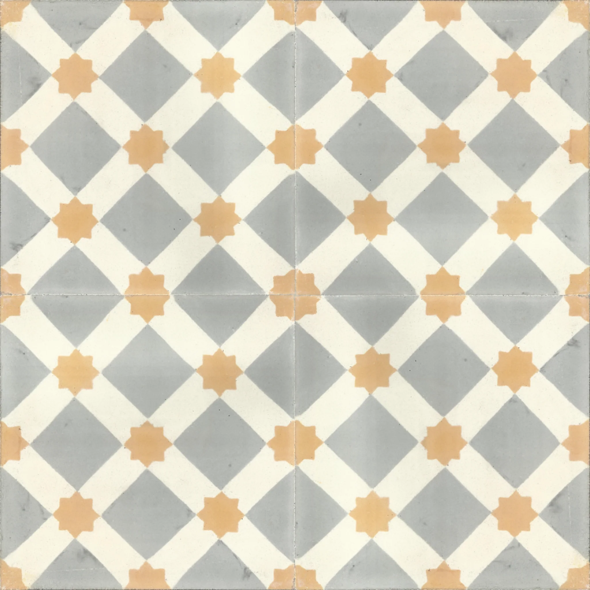 Riad Star — Ivory — 2×2 pattern repeat