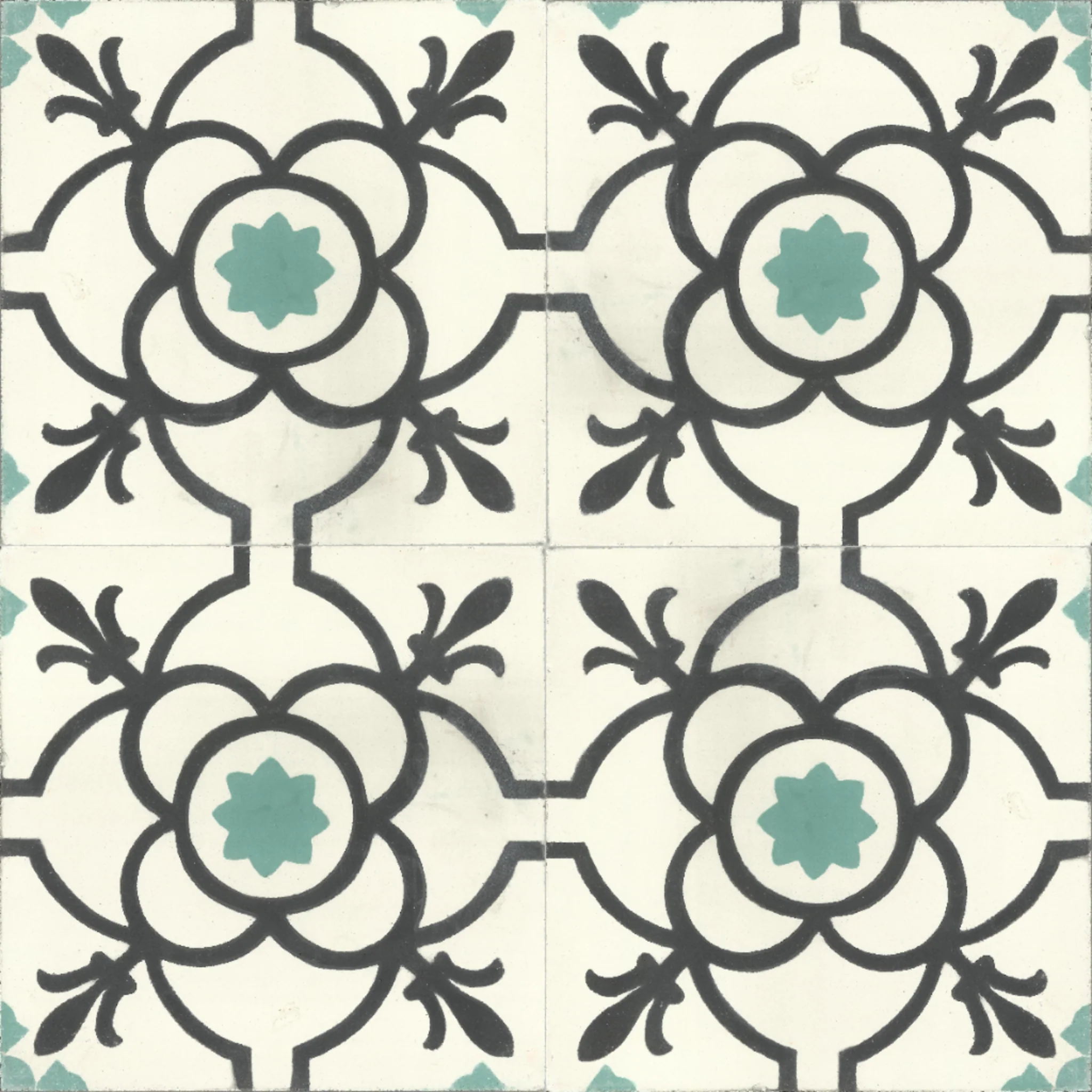 Fes Blossom — Rose — 2×2 pattern repeat