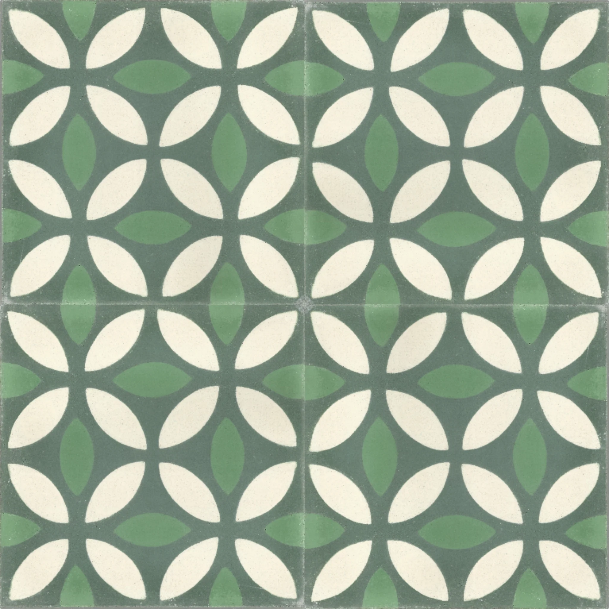 Andalou Petal — Ivory — 2×2 pattern repeat