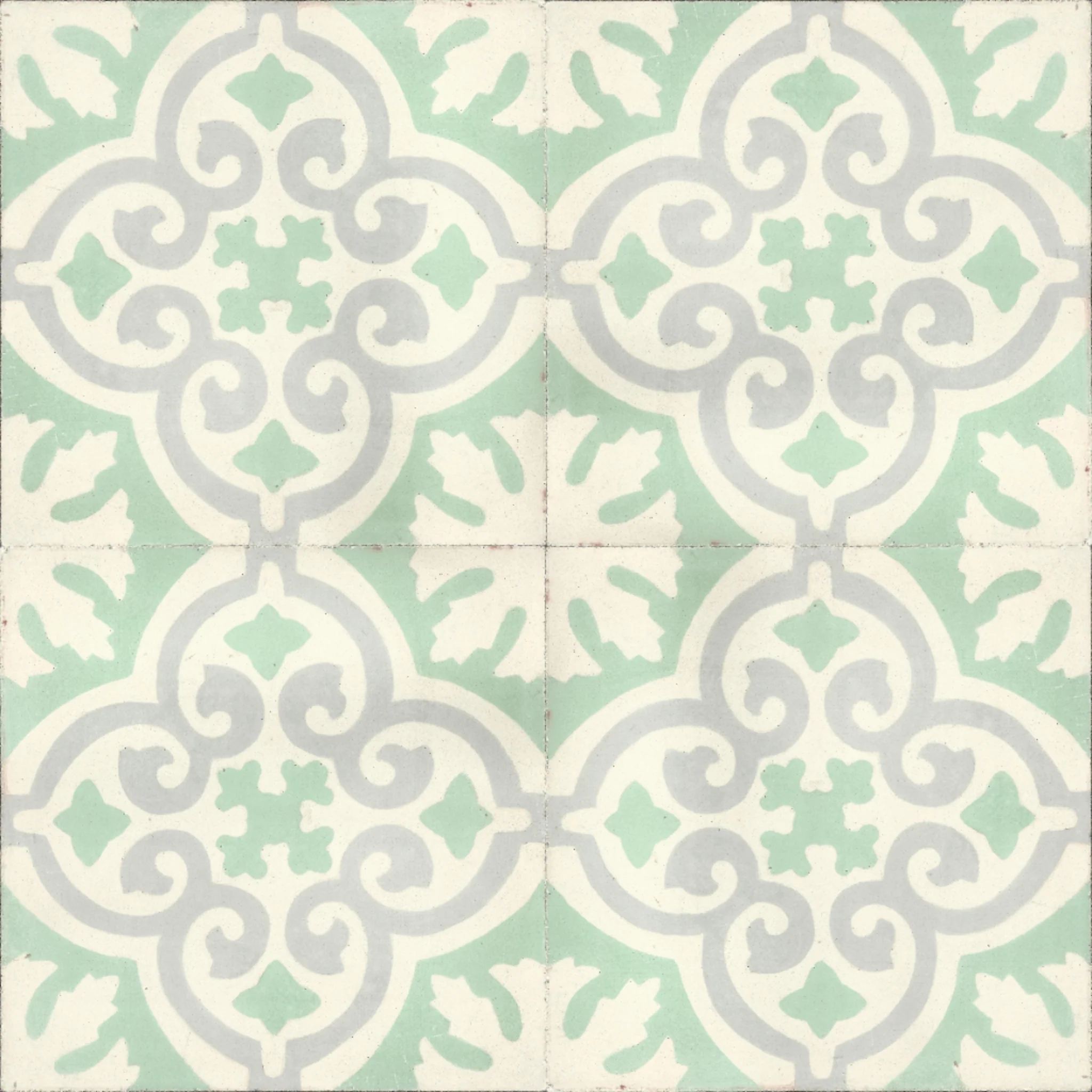 Maison Grid — Pearl — 2×2 pattern repeat
