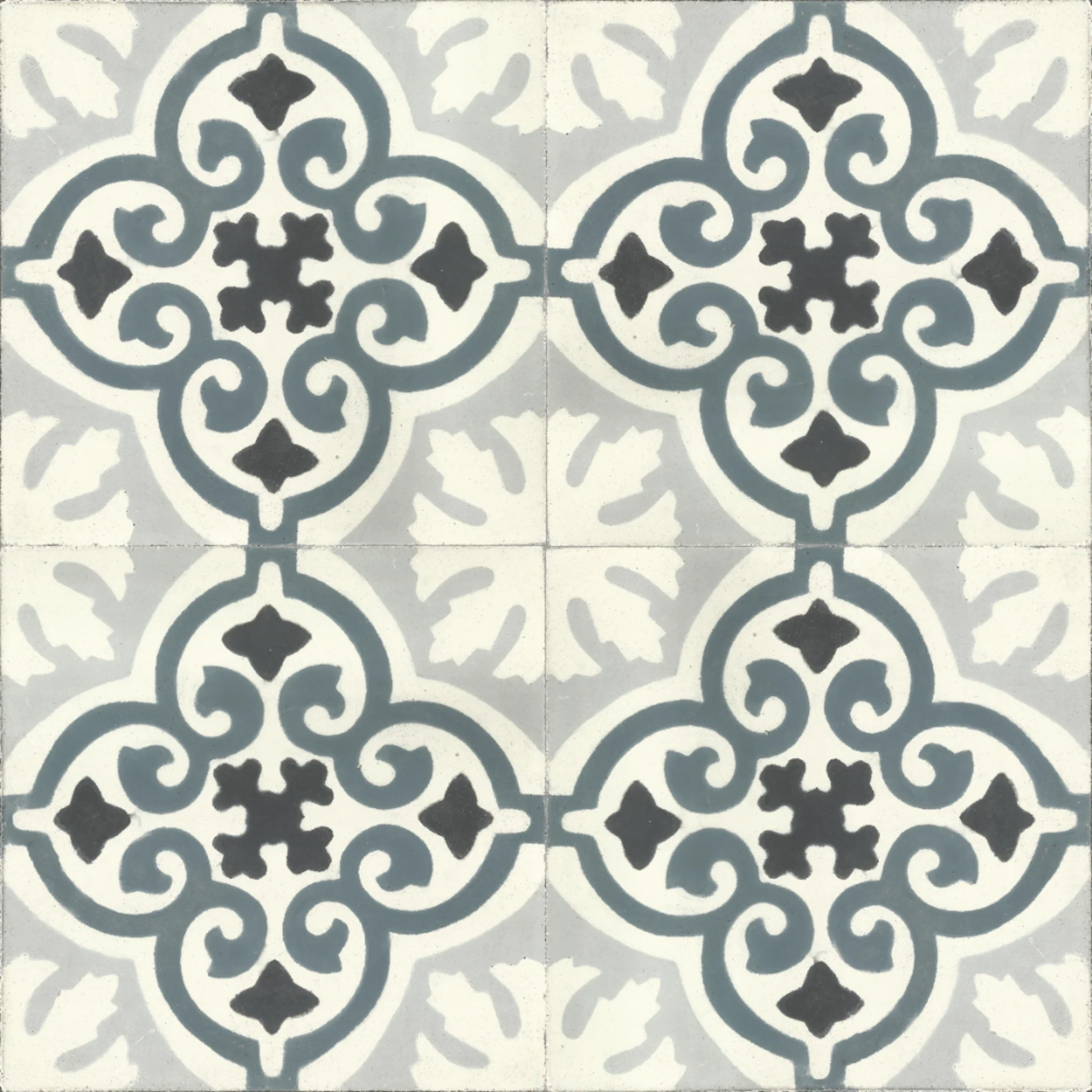 Maison Grid — Midnight — 2×2 pattern repeat