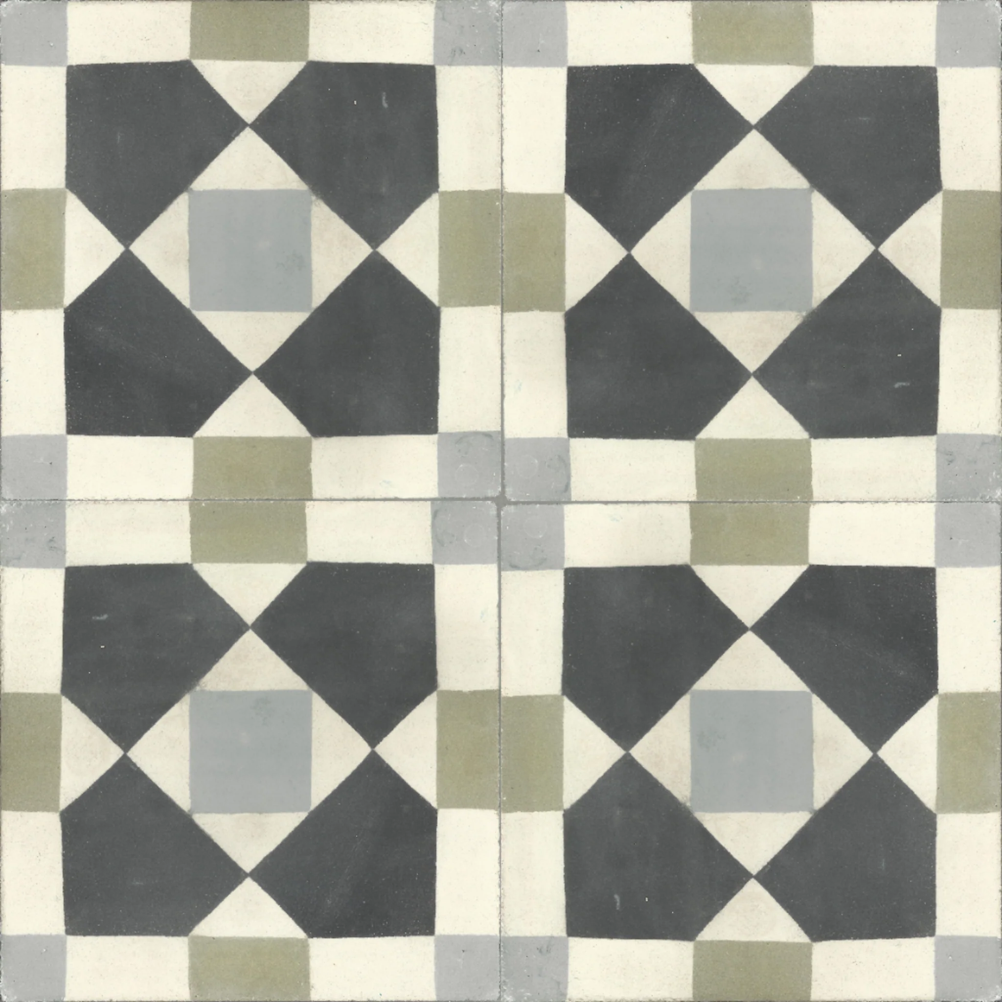 Safi Circle — Ivory — 2×2 pattern repeat