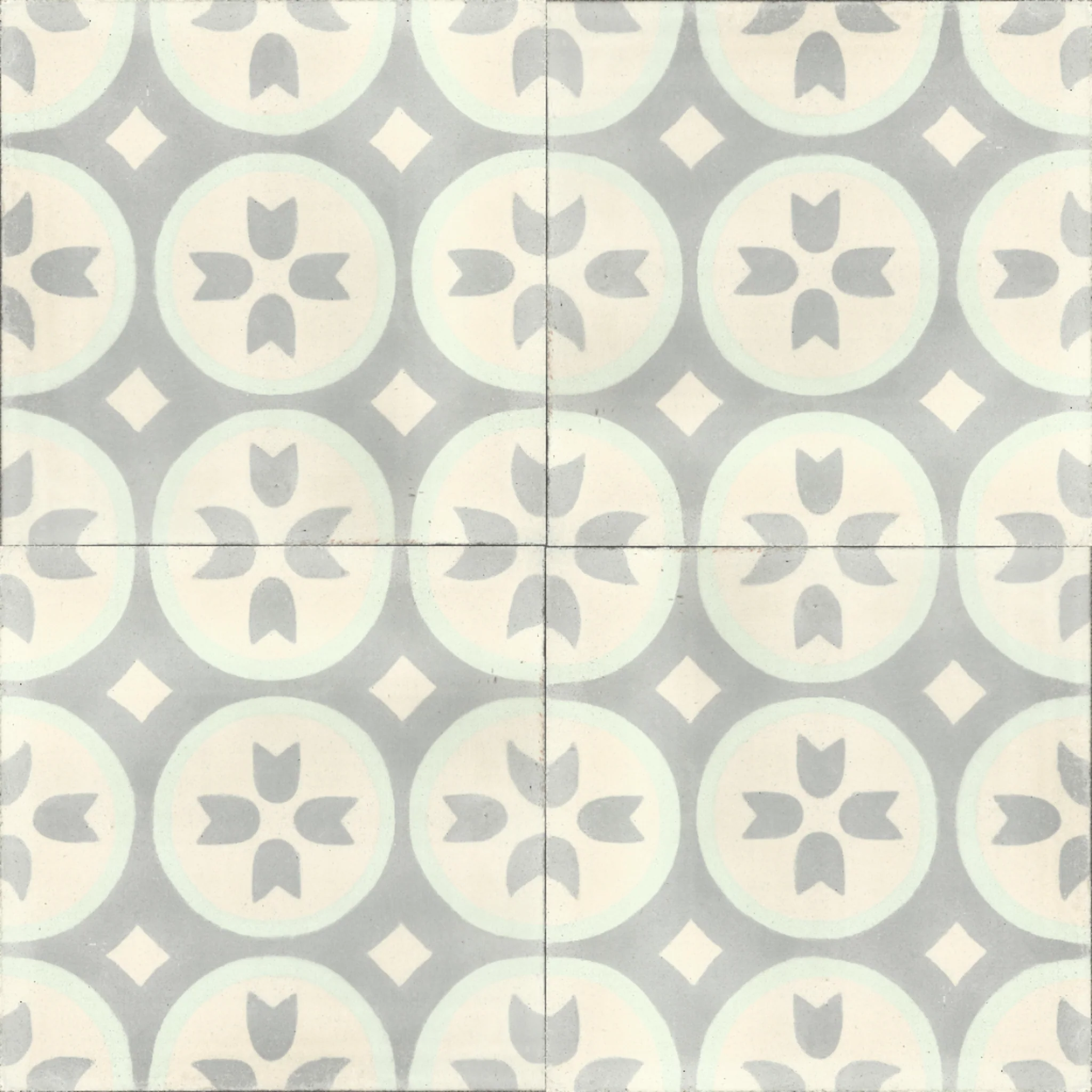 Oujda Bloom — Terracotta — 2×2 pattern repeat
