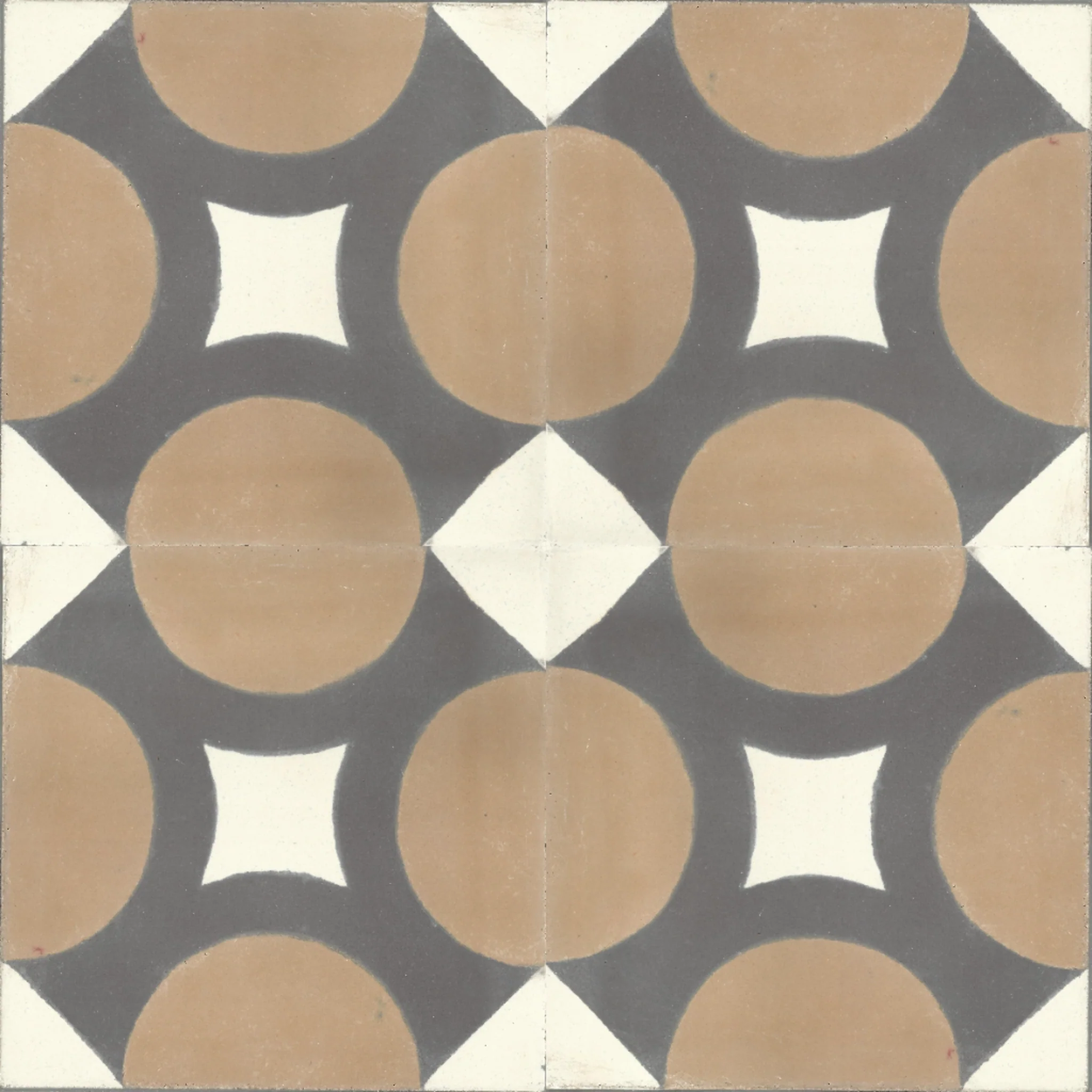 Dades Spiral — Ivory — 2×2 pattern repeat