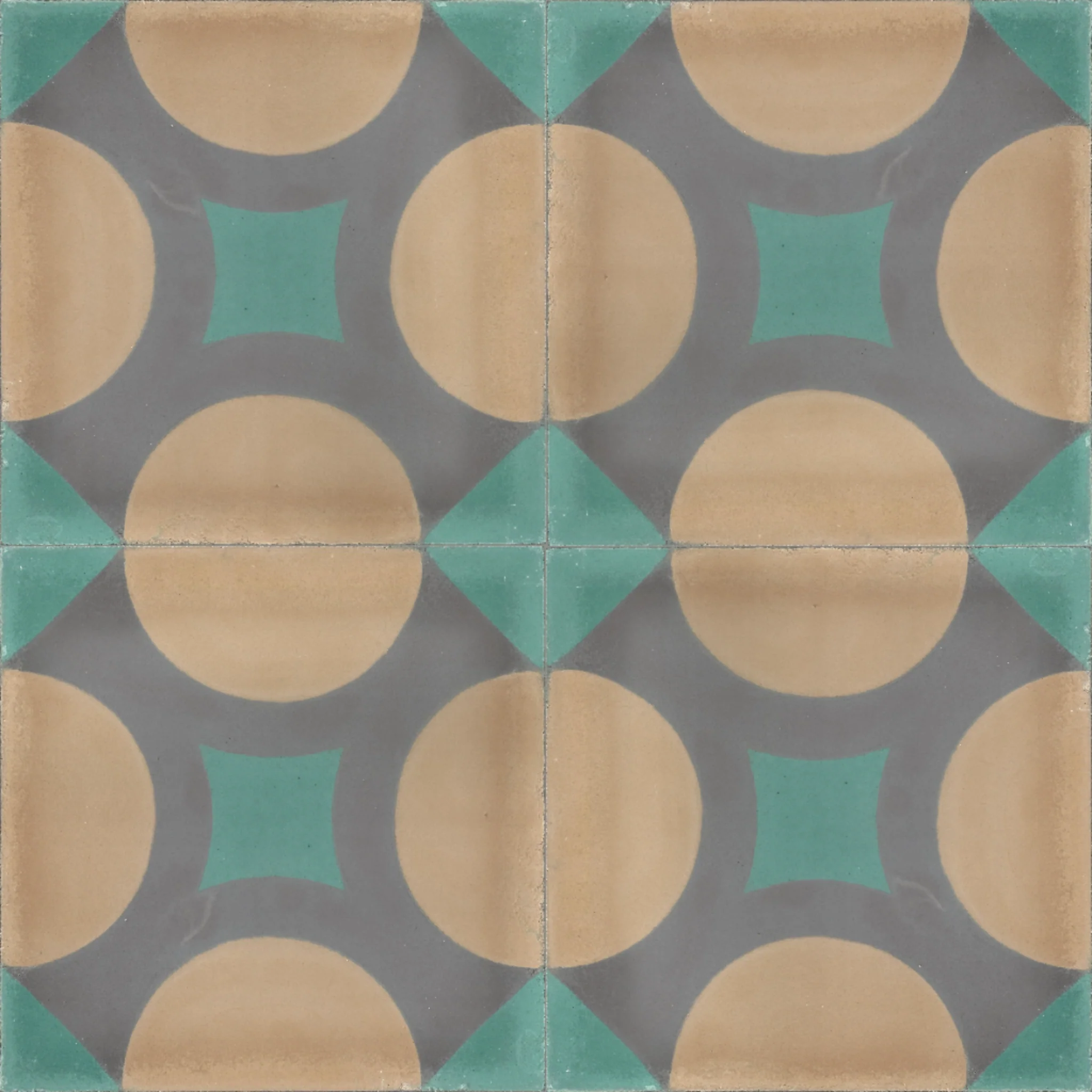 Dades Spiral — Terracotta — 2×2 pattern repeat