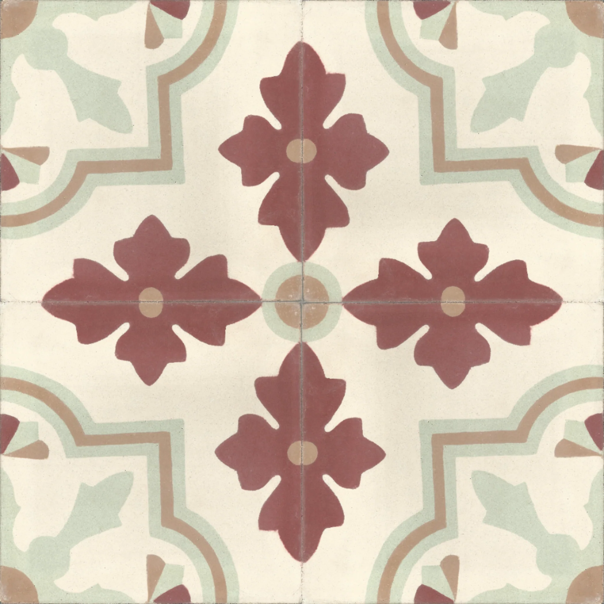 Essaouira Wind — Cobalt — 2×2 pattern repeat