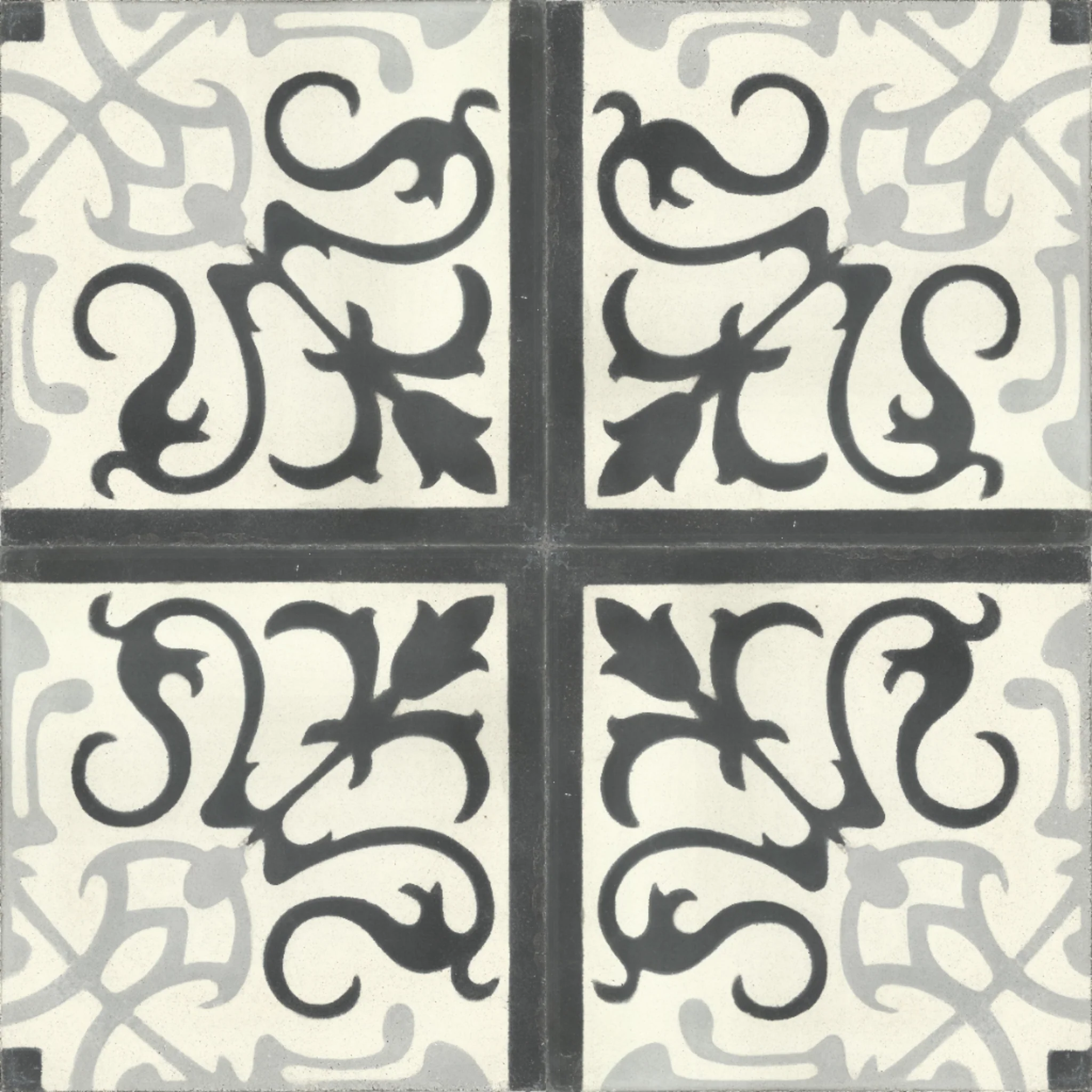 Court Imperial — Night/Multicolor — 2×2 pattern repeat