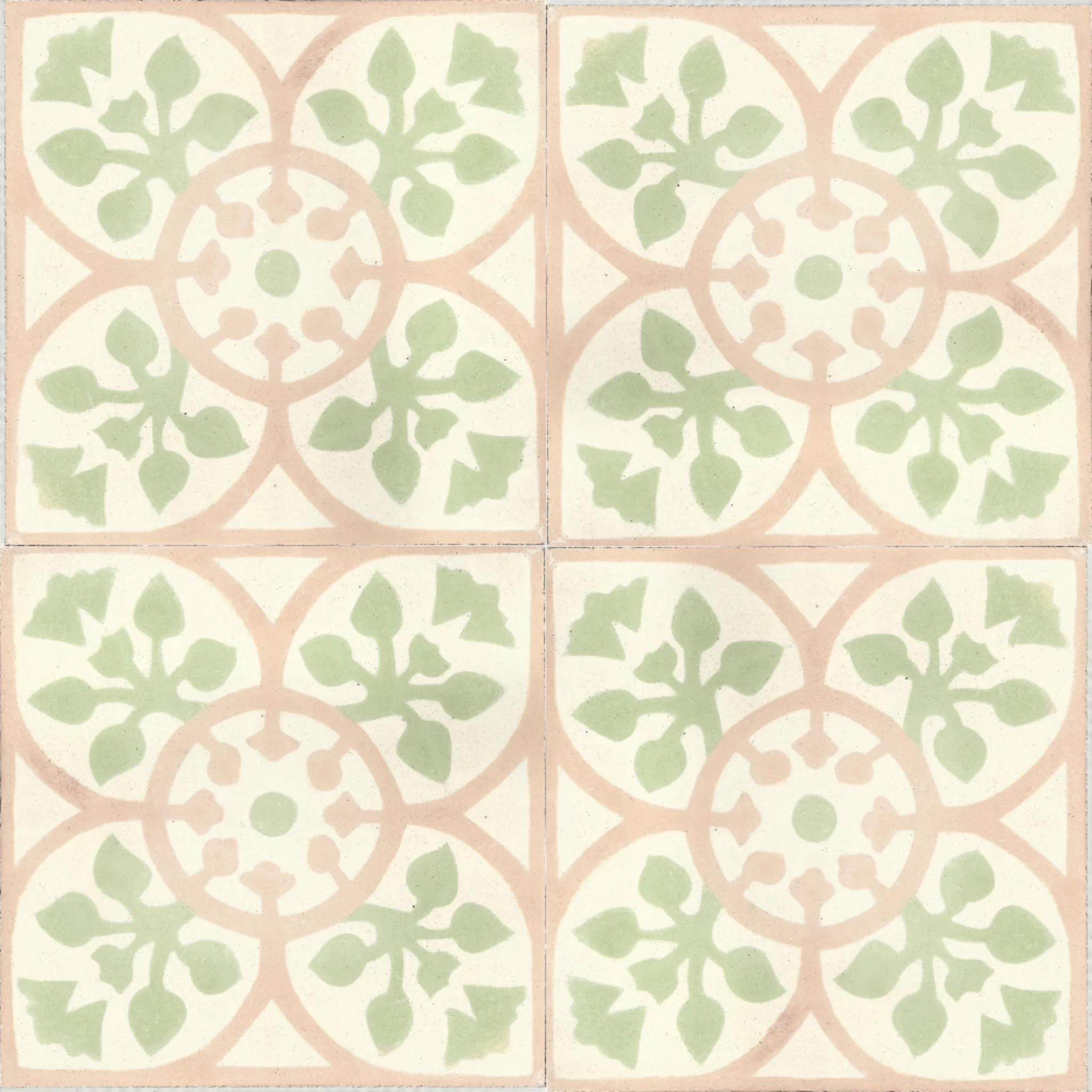 Khouribga Bloom — Rose — 2×2 pattern repeat