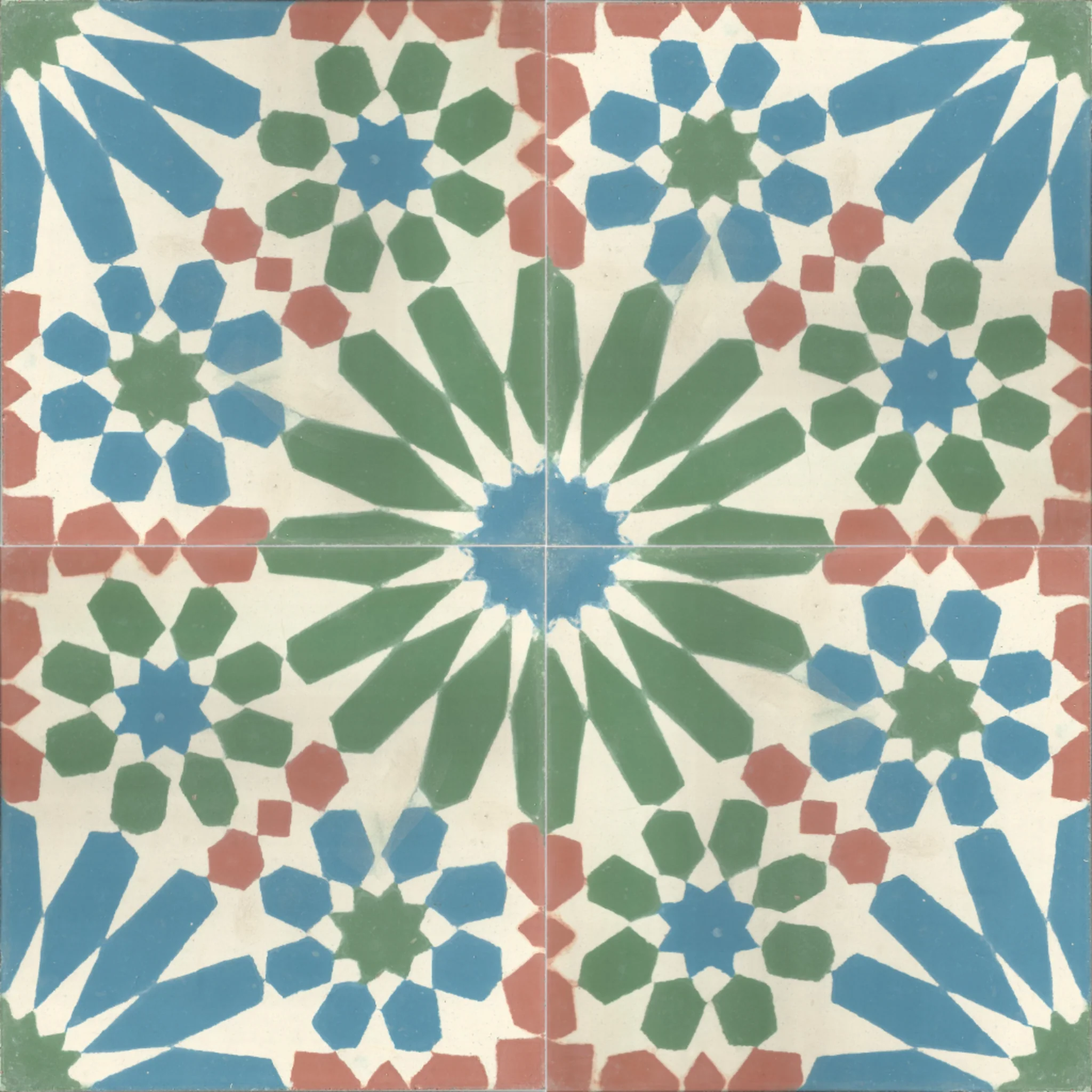 El Jadida Circle — Sage — 2×2 pattern repeat