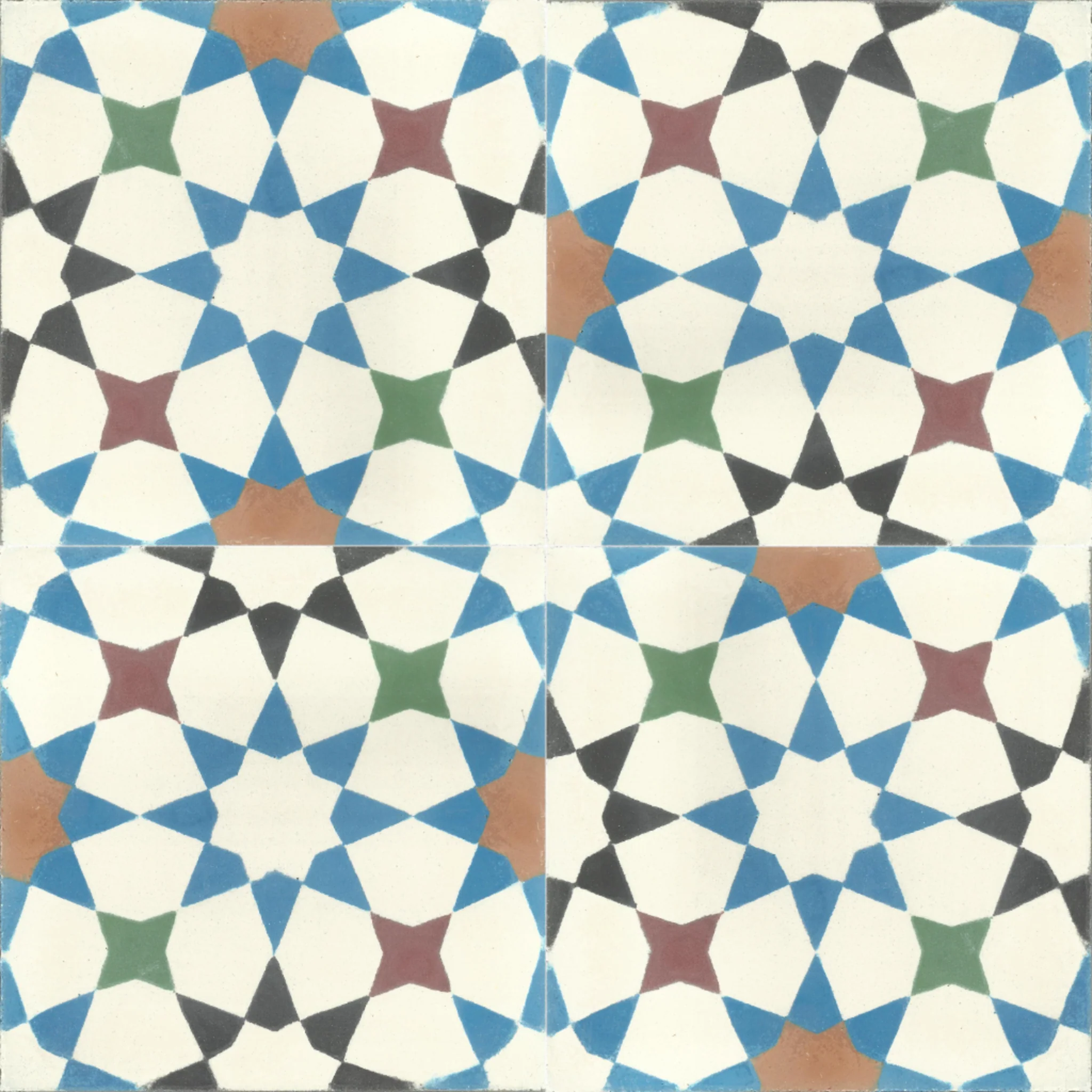 Taounate Lattice — Pearl — 2×2 pattern repeat