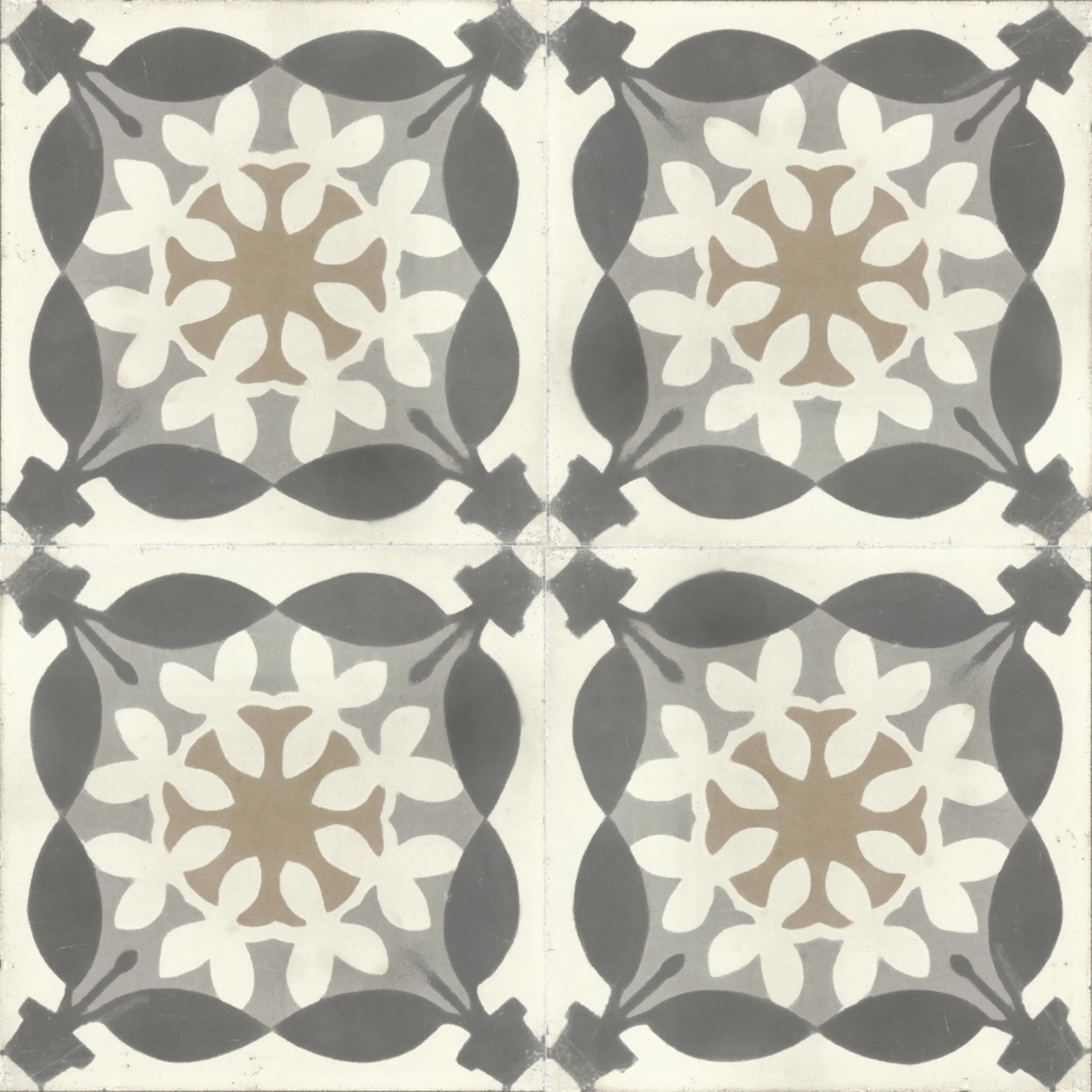Guelmim Triangle — Cobalt — 2×2 pattern repeat
