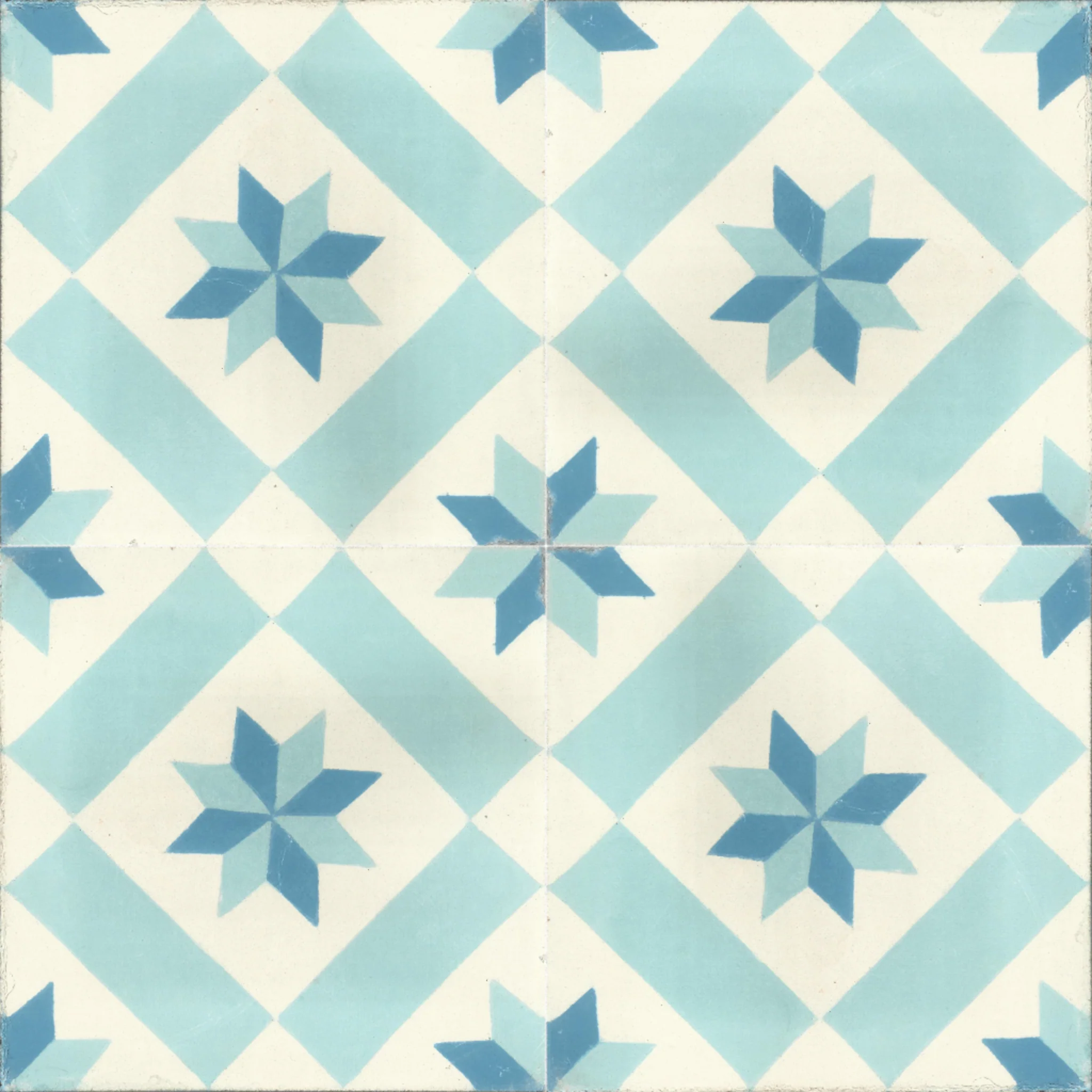 Inezgane Bloom — Ivory — 2×2 pattern repeat