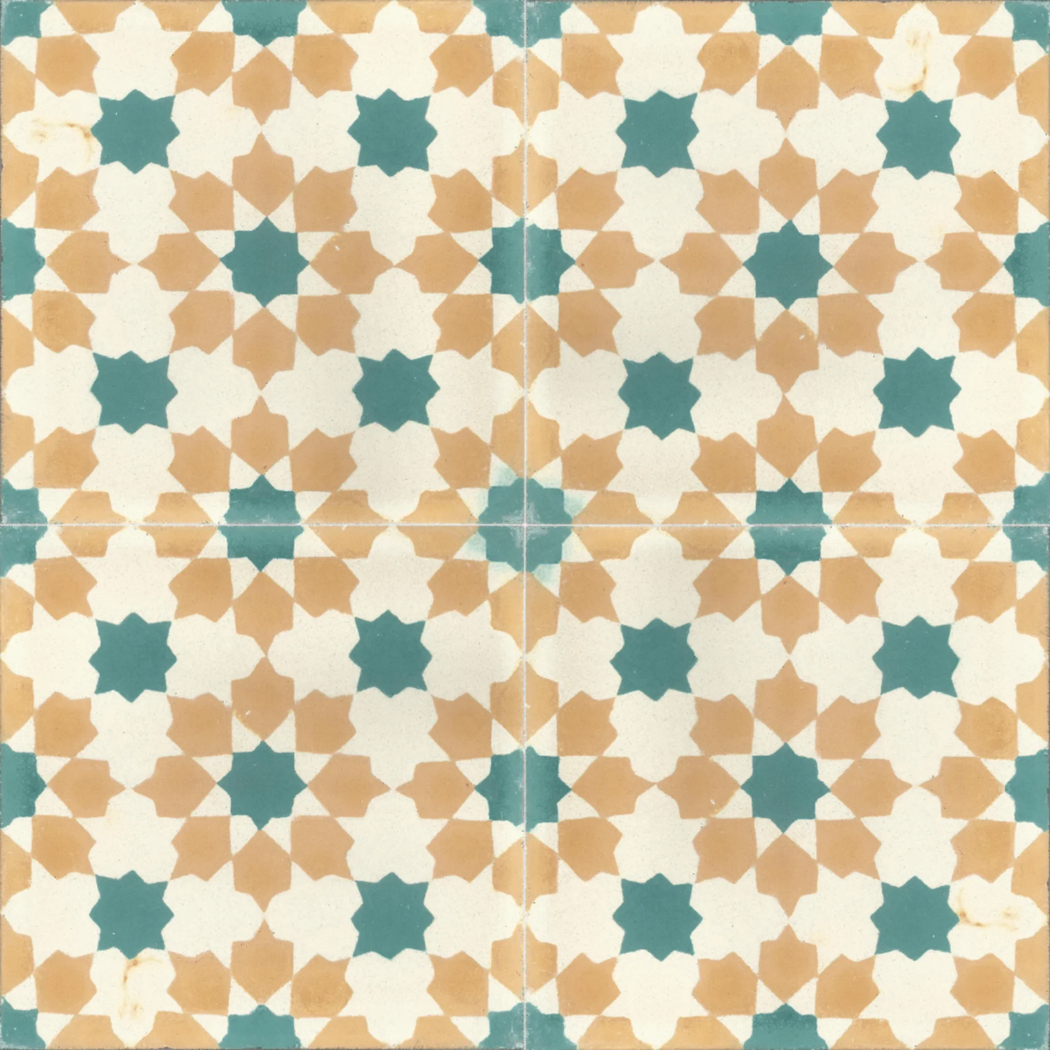 Souss Medallion — Blue — 2×2 pattern repeat