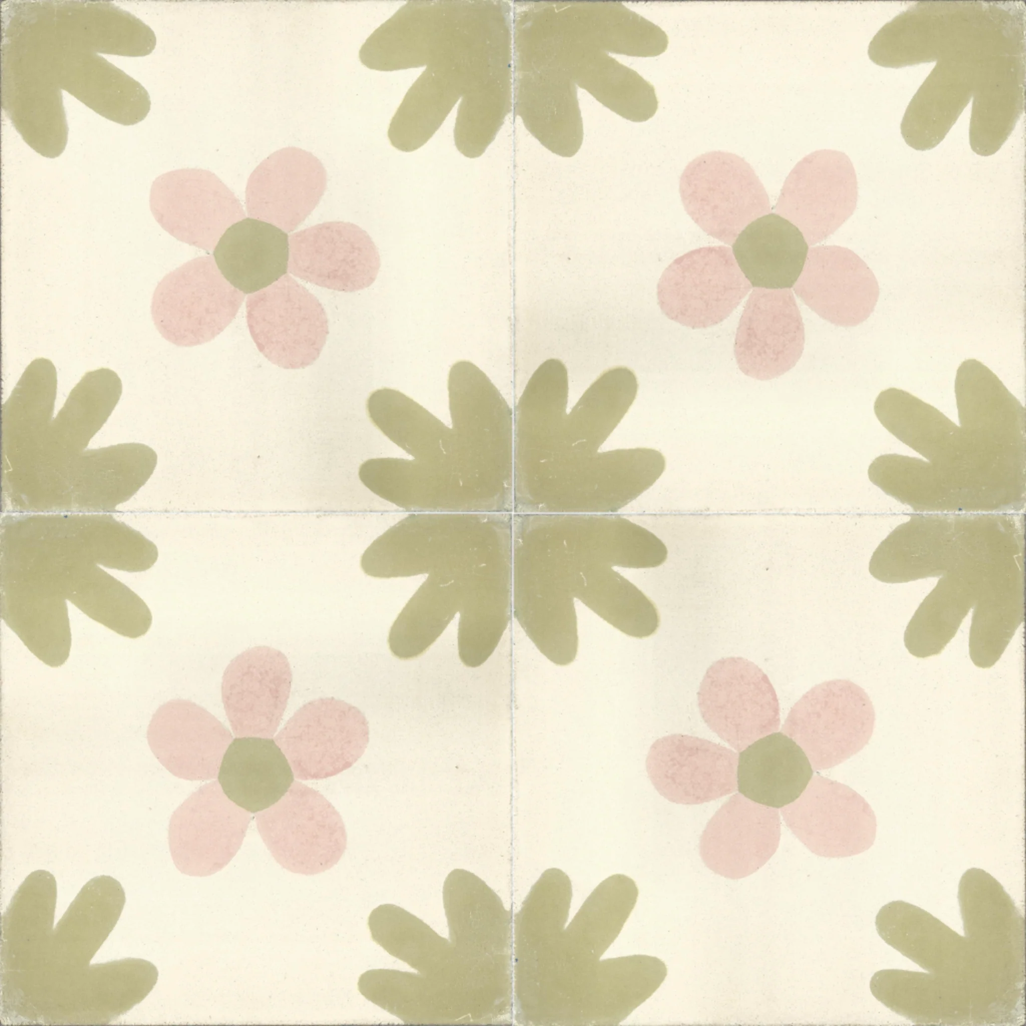 Taourirt Vine — Ivory — 2×2 pattern repeat