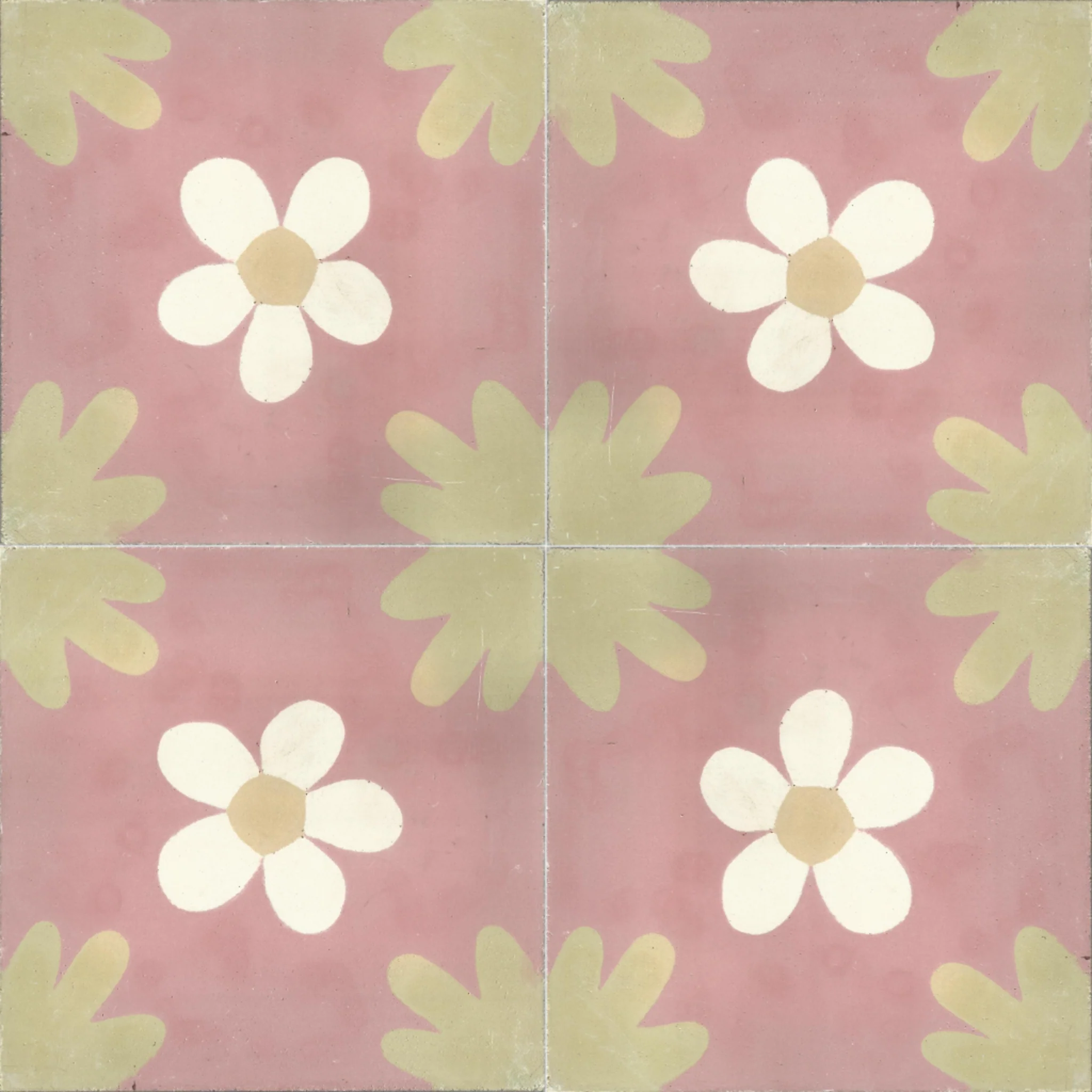 Taourirt Vine — Cobalt — 2×2 pattern repeat