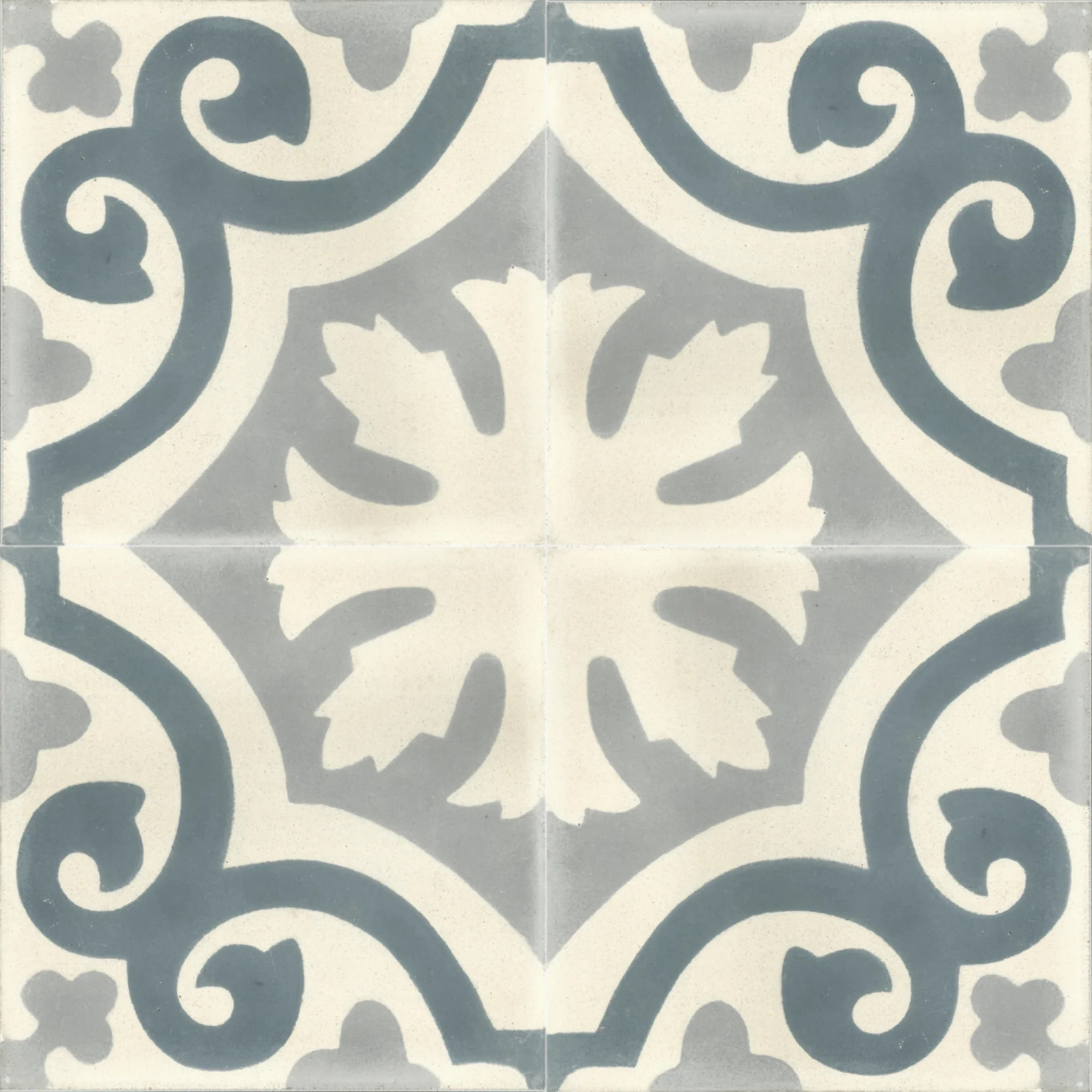 Oued Zem Lattice — Cobalt — 2×2 pattern repeat