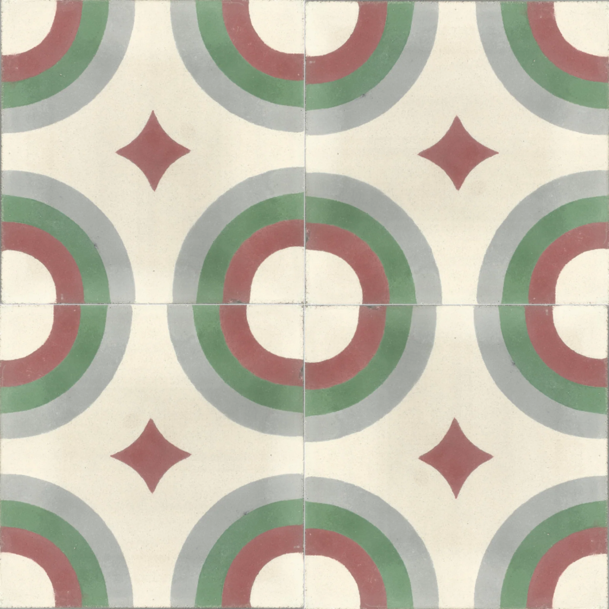 Berrechid Bloom — Ivory — 2×2 pattern repeat