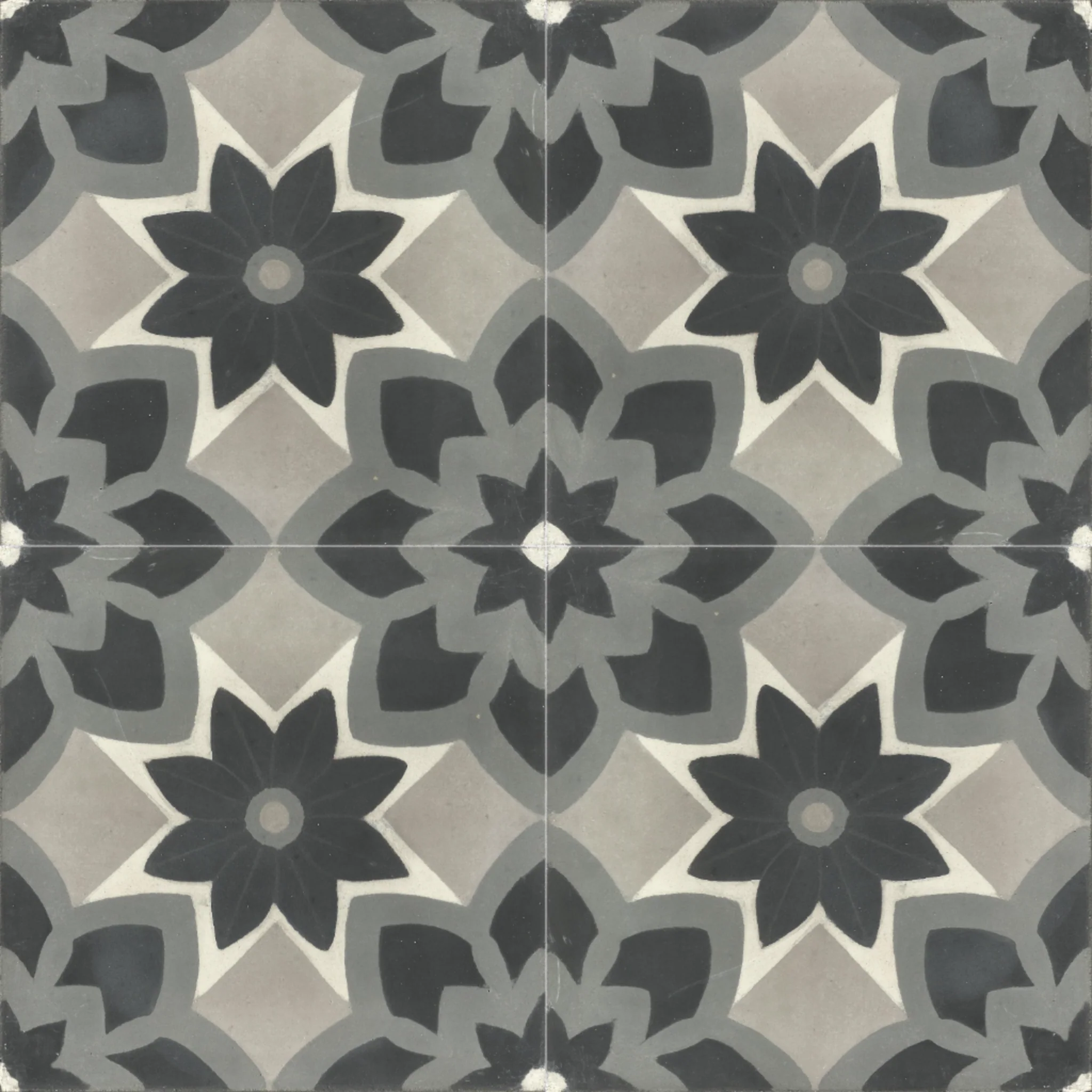 Rabat Imperial — Blue — 2×2 pattern repeat