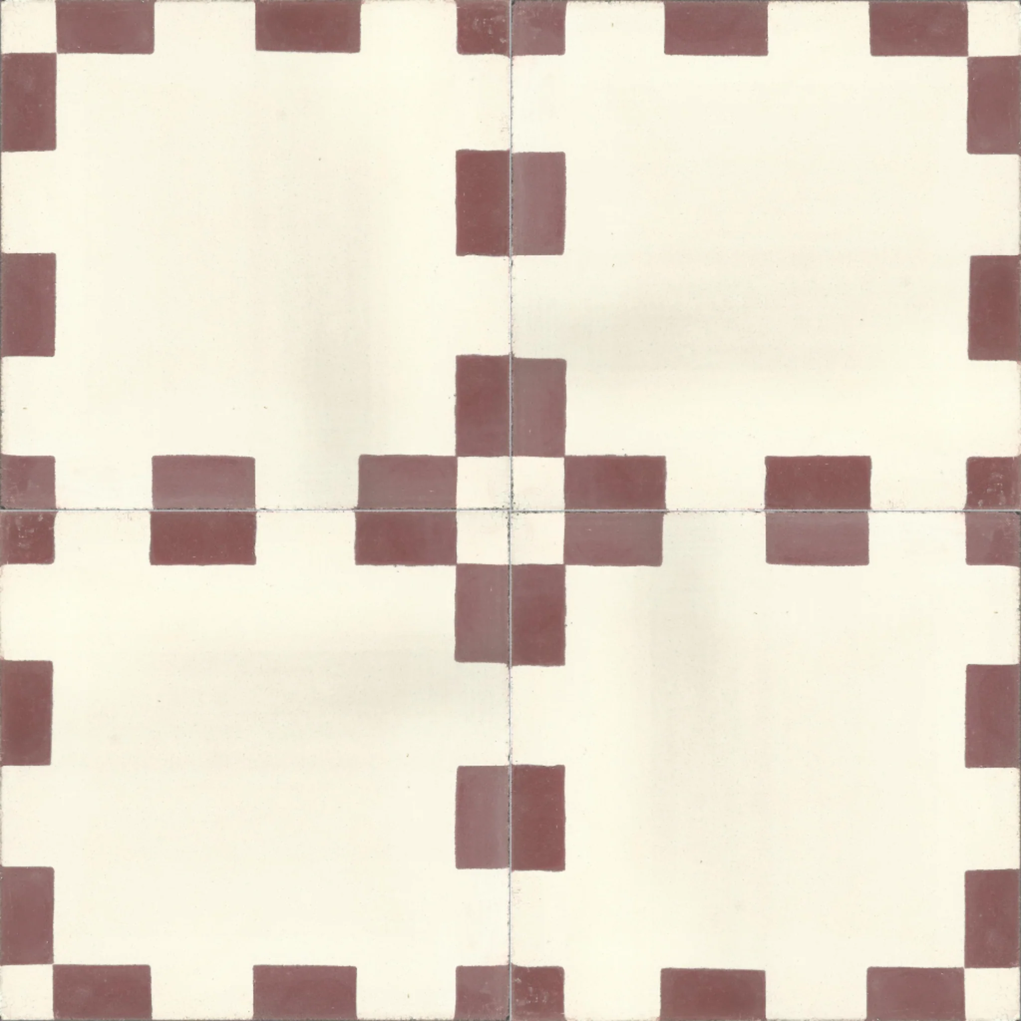 Tinghir Moon — Terracotta — 2×2 pattern repeat