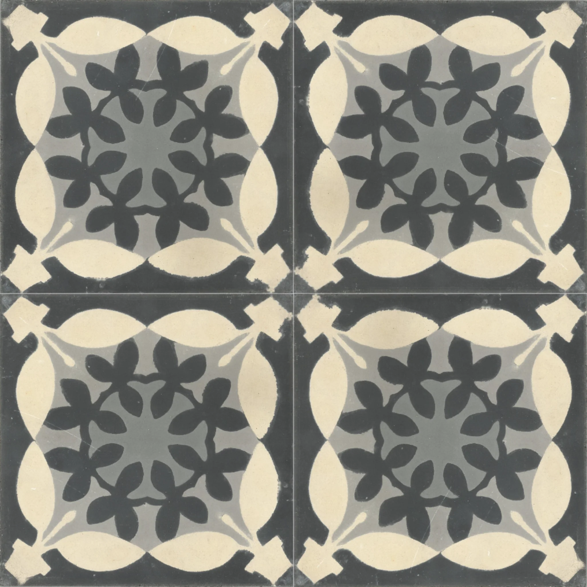 Dakhla Triangle — Ivory — 2×2 pattern repeat