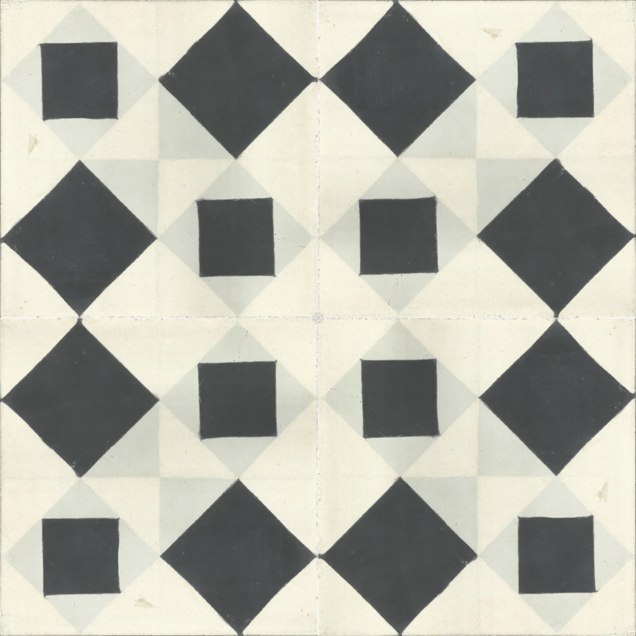 Laayoune Cross — Ivory — 2×2 pattern repeat