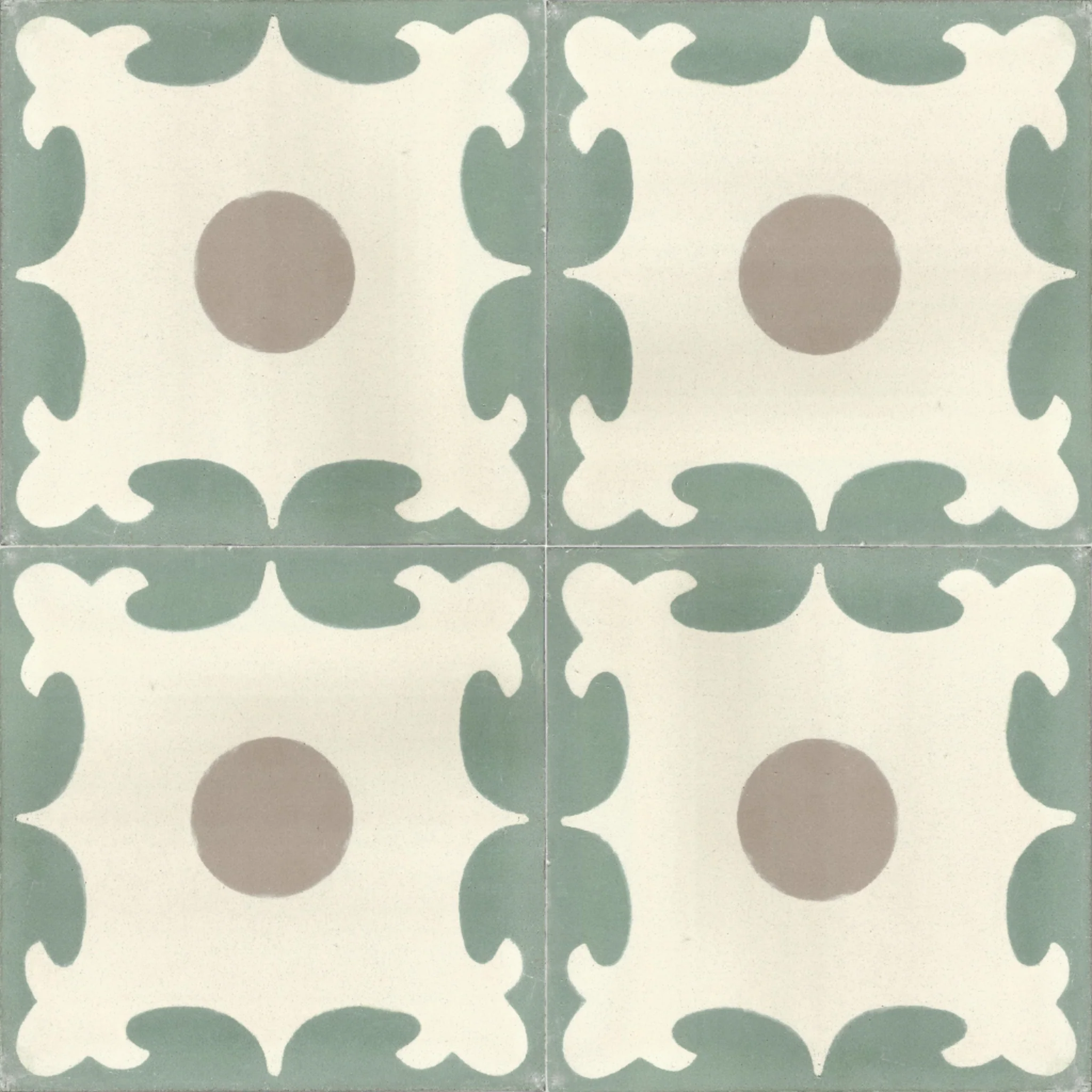 Tarfaya Petal — Ivory — 2×2 pattern repeat