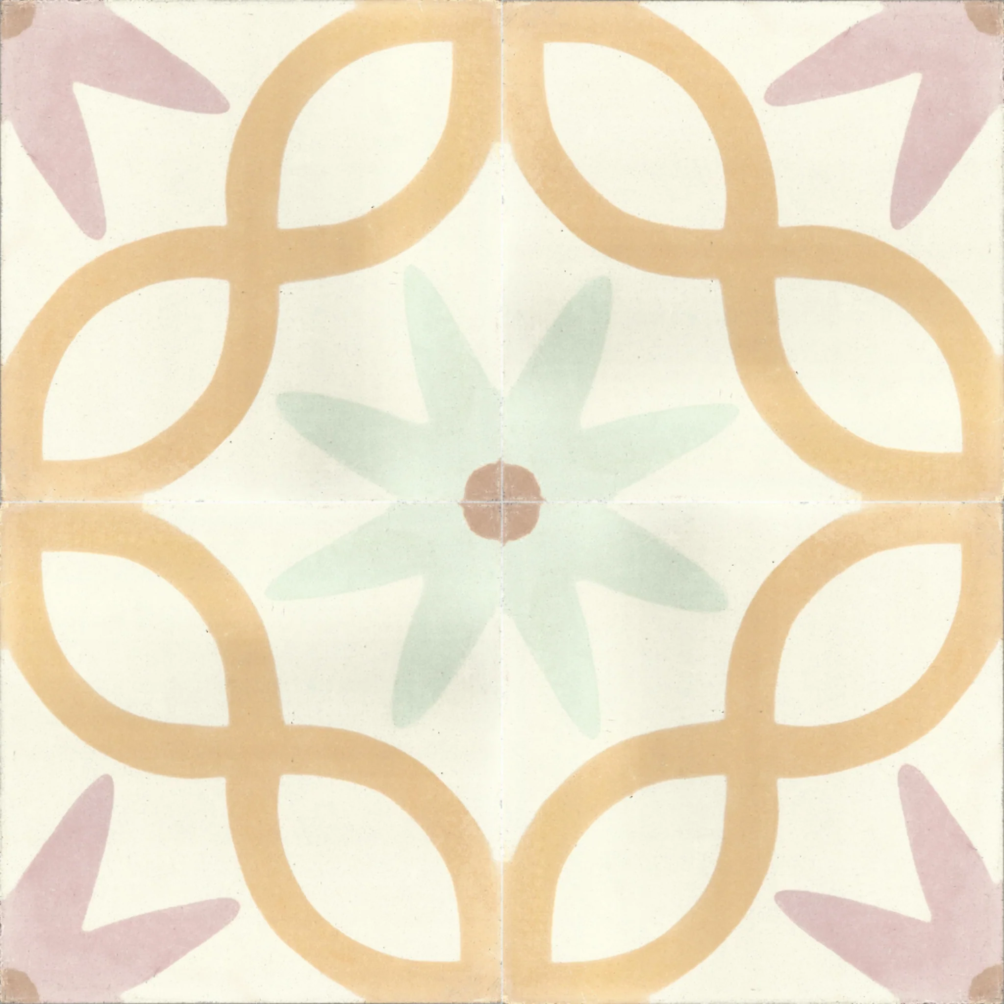 Assa Vine — Cobalt — 2×2 pattern repeat