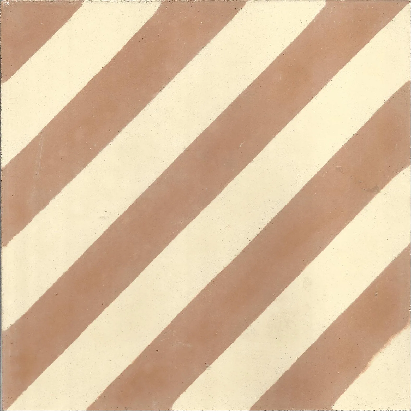 Medina Stripe — Terracotta — Handmade Moroccan Cement Tile