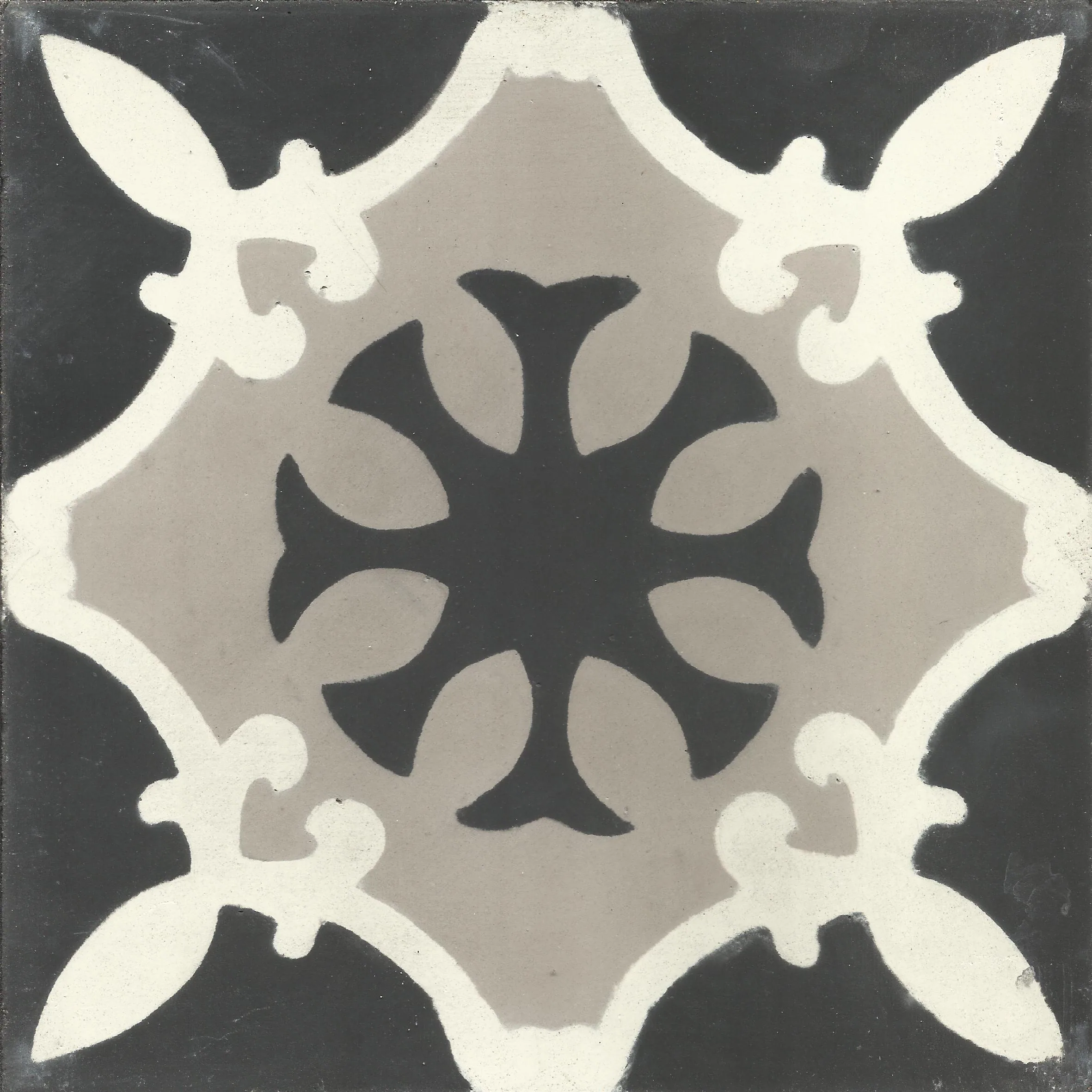 Atlas Scroll — Warm Spice — Handmade Moroccan Cement Tile