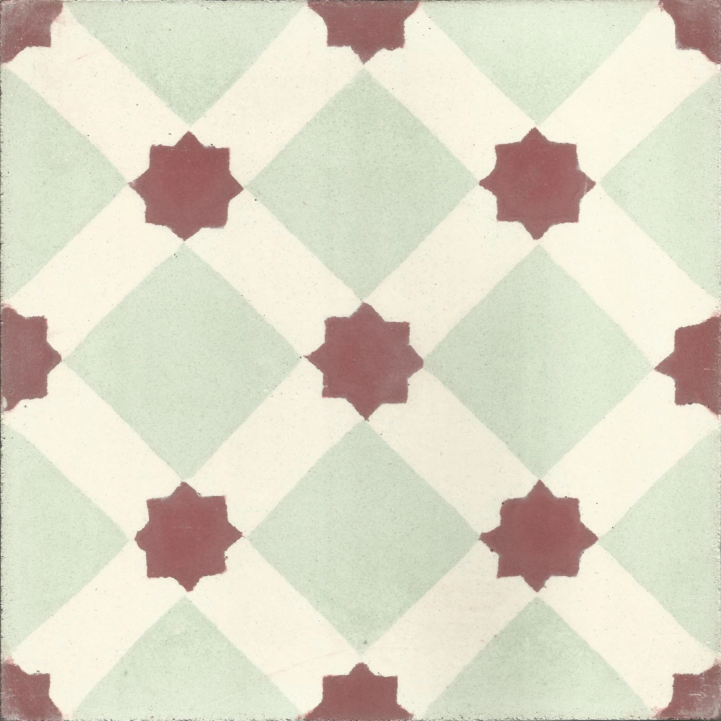 Riad Star — Terracotta — Handmade Moroccan Cement Tile