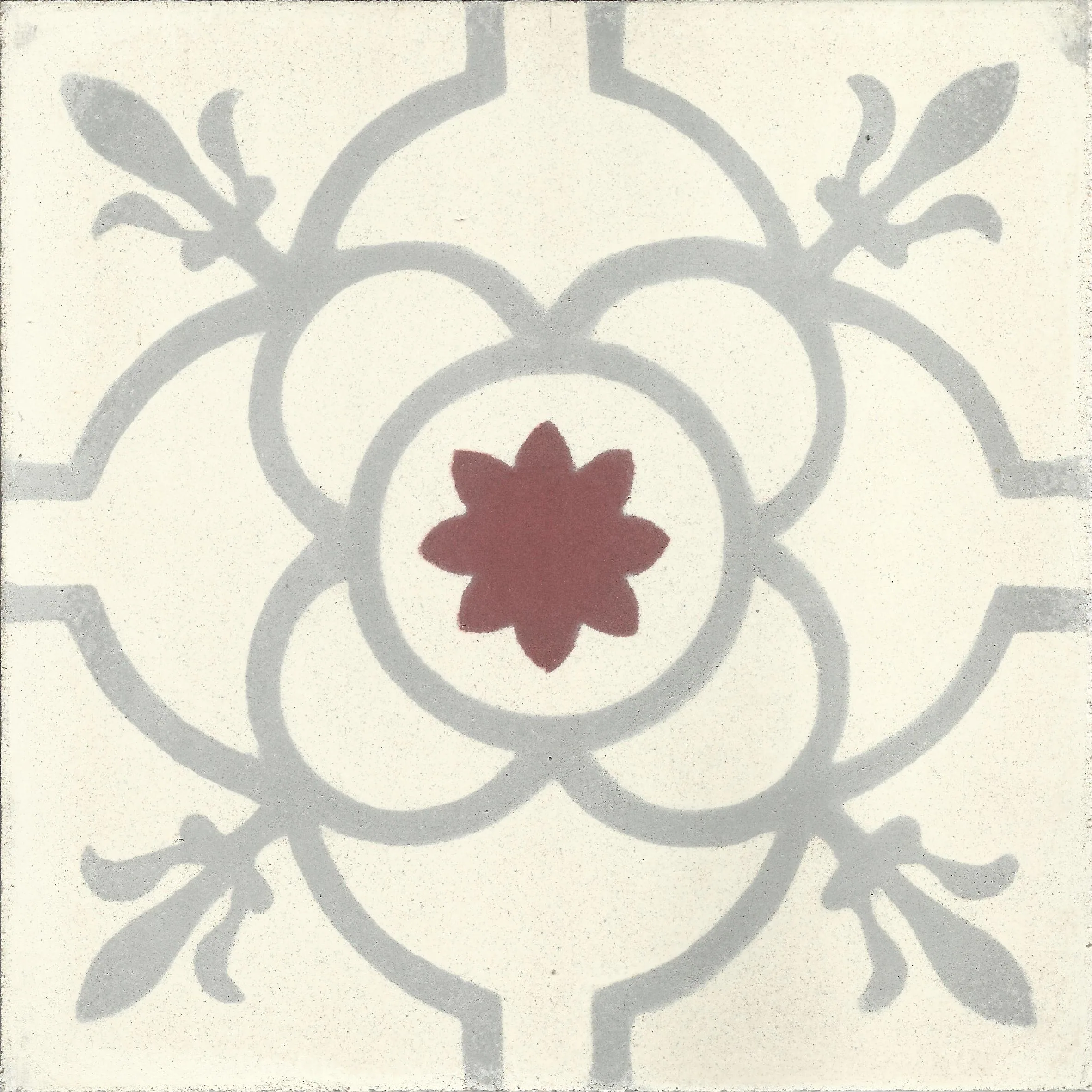 Fes Blossom — Midnight — Handmade Moroccan Cement Tile
