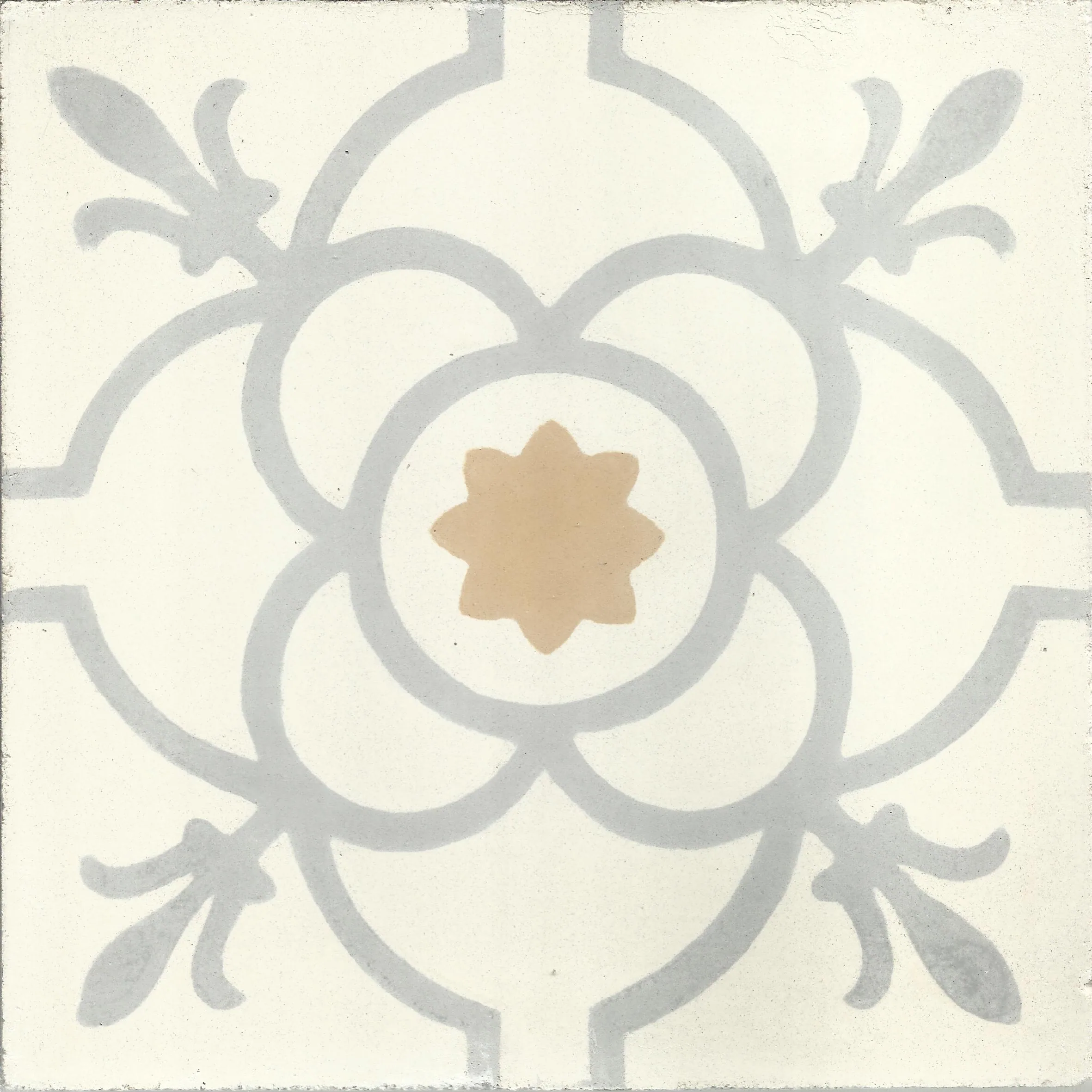 Fes Blossom — Terracotta — Handmade Moroccan Cement Tile