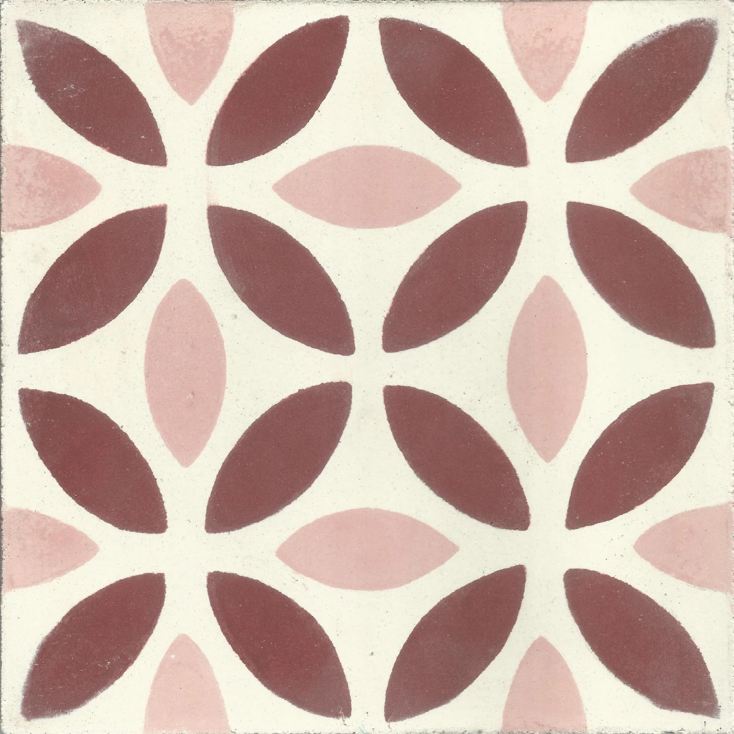 Andalou Petal — Warm — Handmade Moroccan Cement Tile
