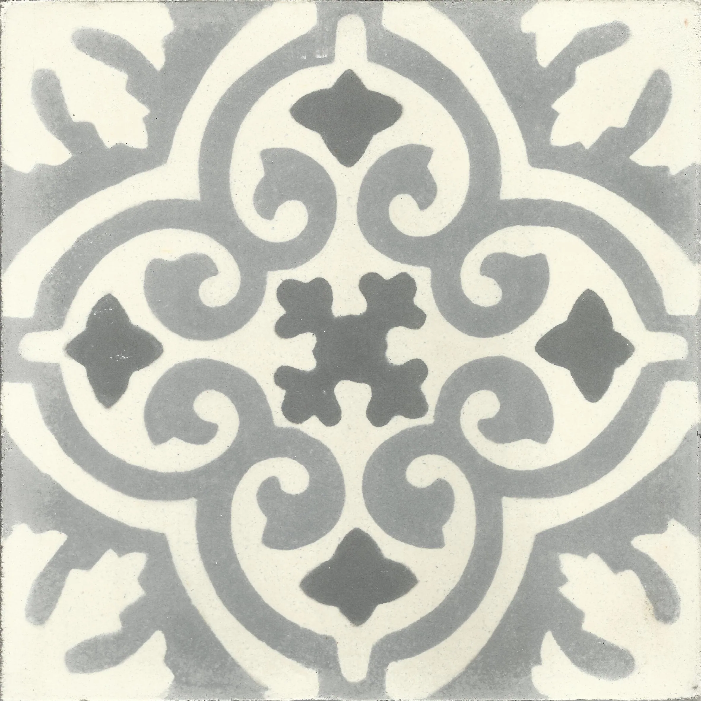Maison Grid — Slate — Handmade Moroccan Cement Tile