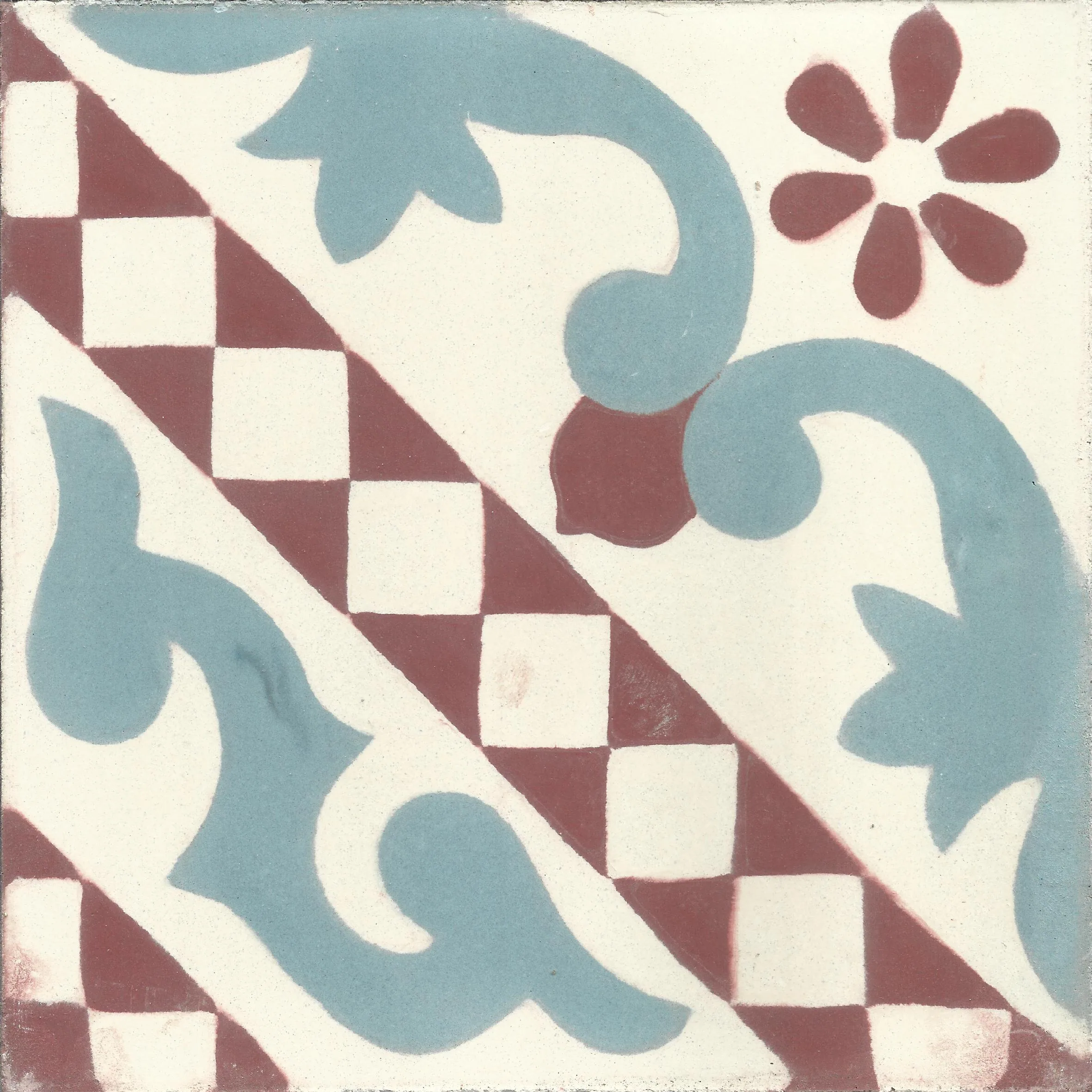 Meknes Arch — Ivory — Handmade Moroccan Cement Tile