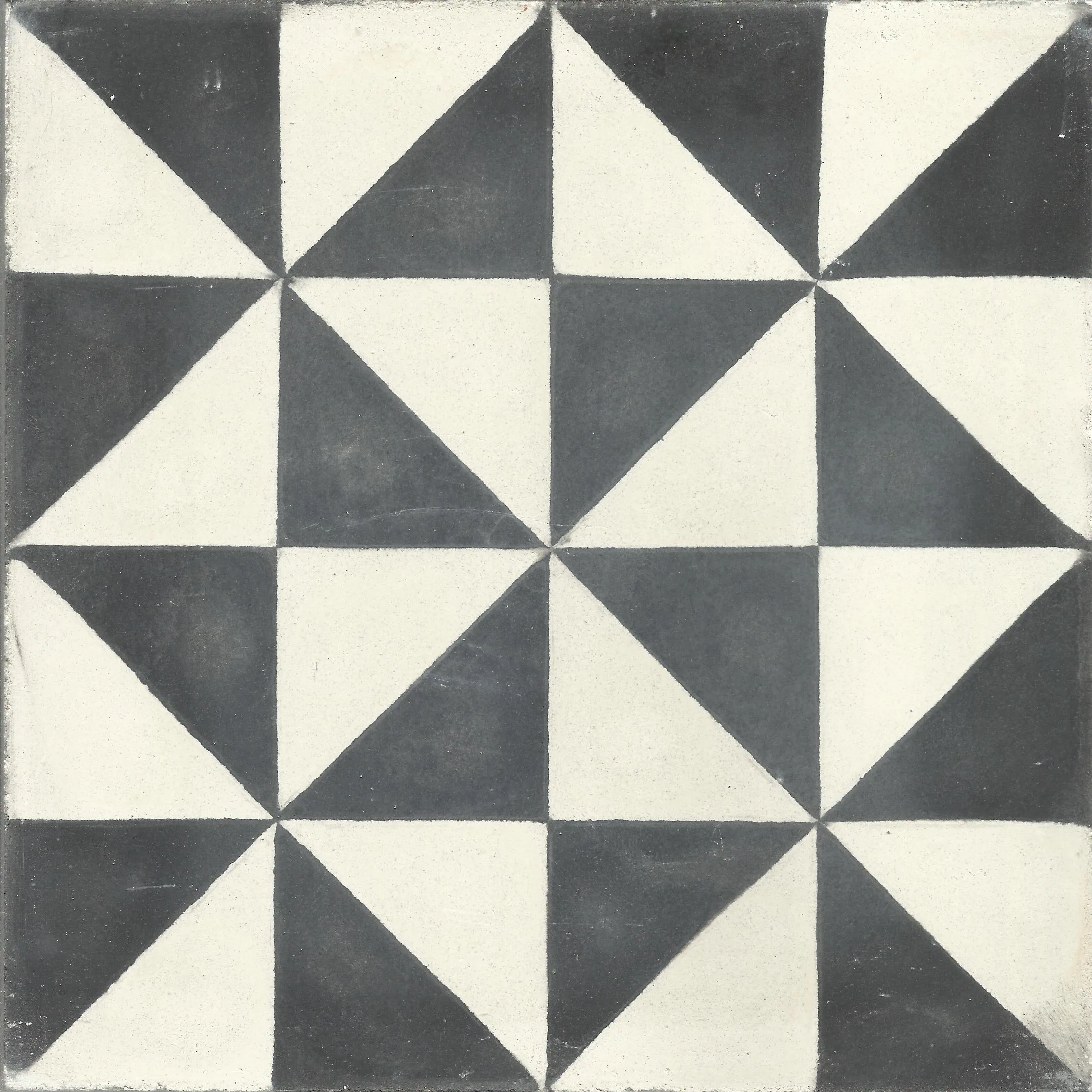 Sahara Split — Terracotta — Handmade Moroccan Cement Tile