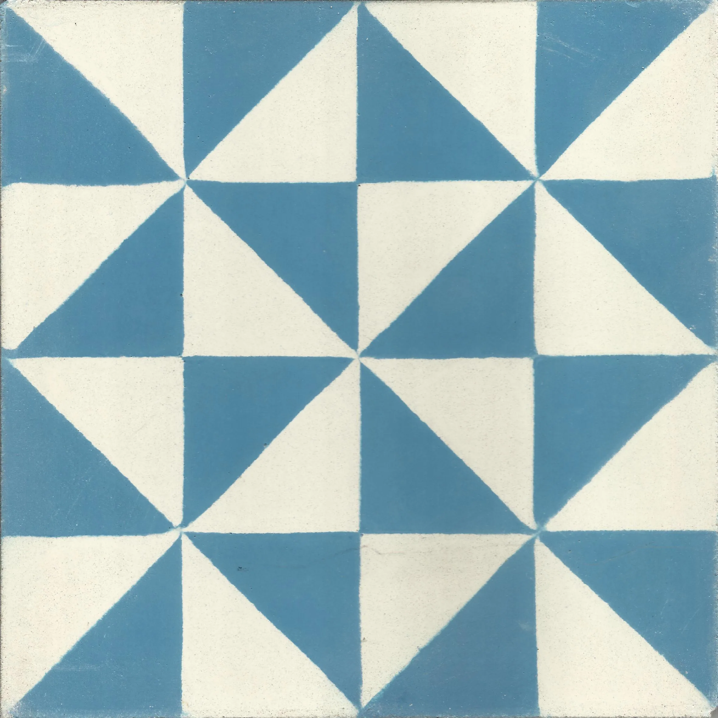 Sahara Split — Charcoal — Handmade Moroccan Cement Tile