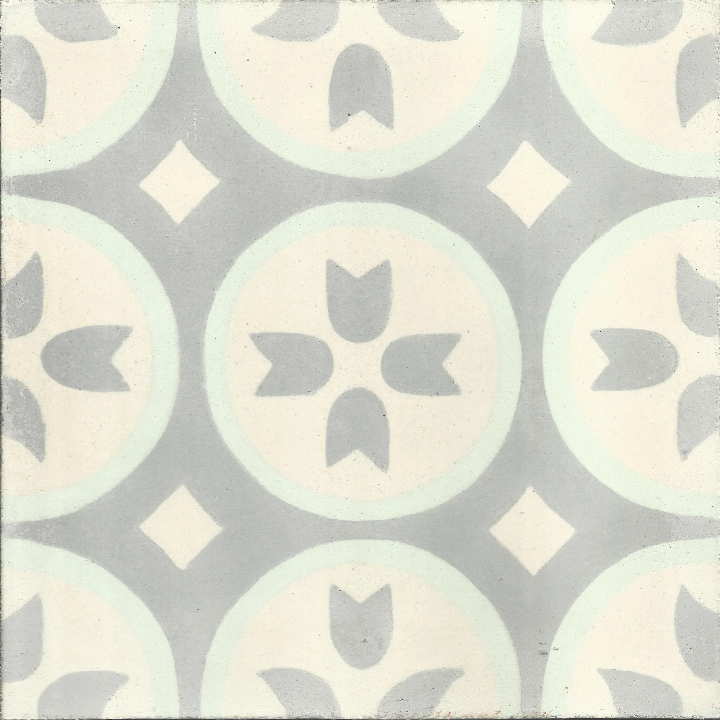 Oujda Bloom — Terracotta — Handmade Moroccan Cement Tile