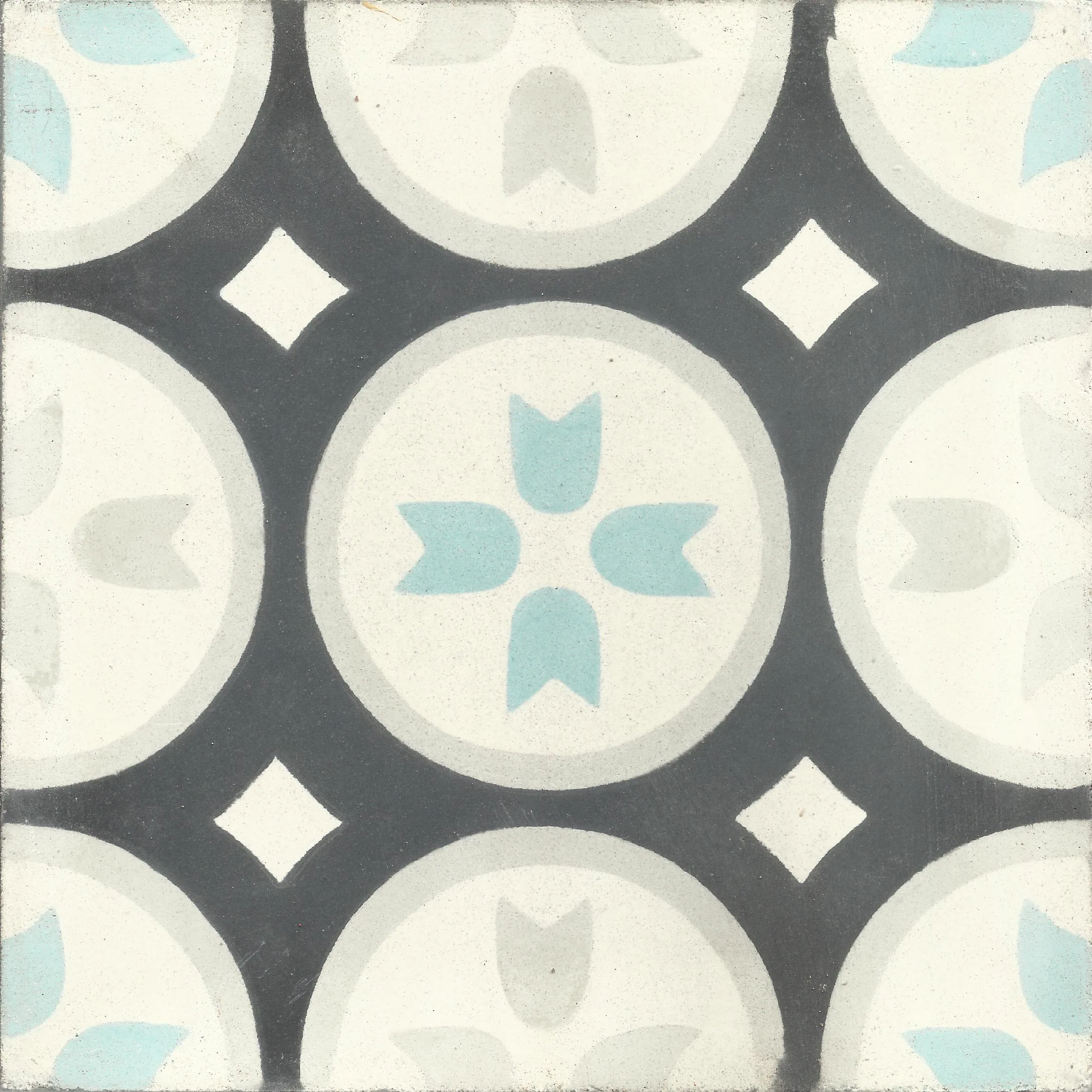 Oujda Bloom — Rose — Handmade Moroccan Cement Tile