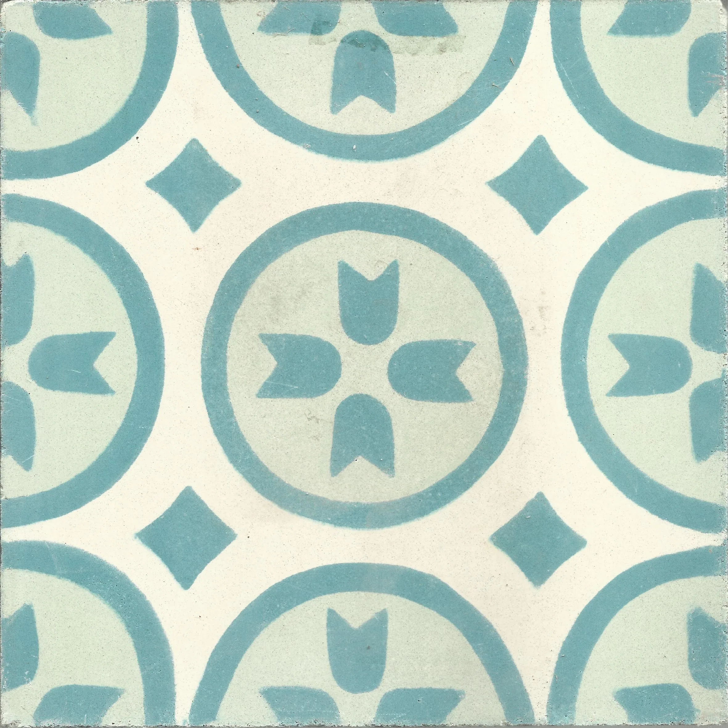 Oujda Bloom — Forest — Handmade Moroccan Cement Tile