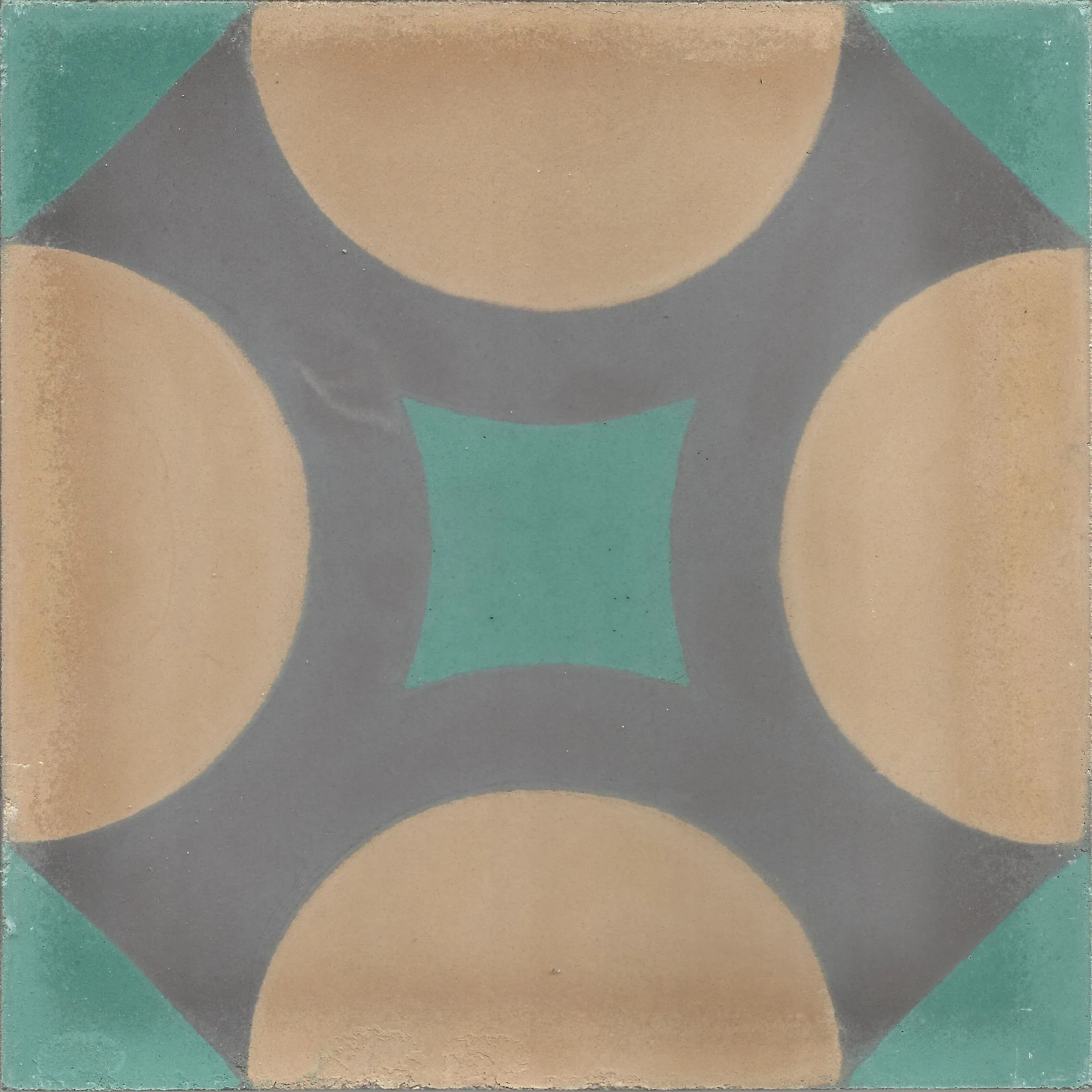 Dades Spiral — Terracotta — Handmade Moroccan Cement Tile