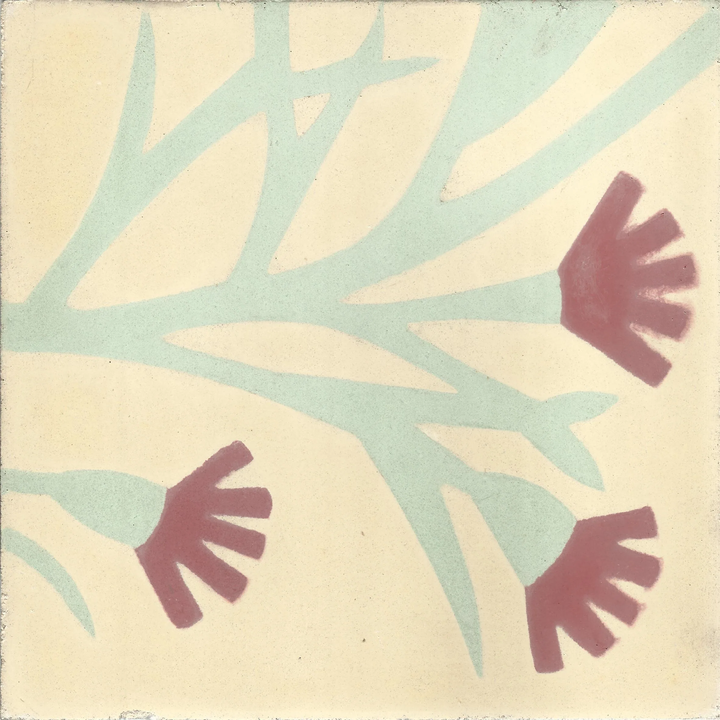 Ouarzazate Sun — Cobalt — Handmade Moroccan Cement Tile