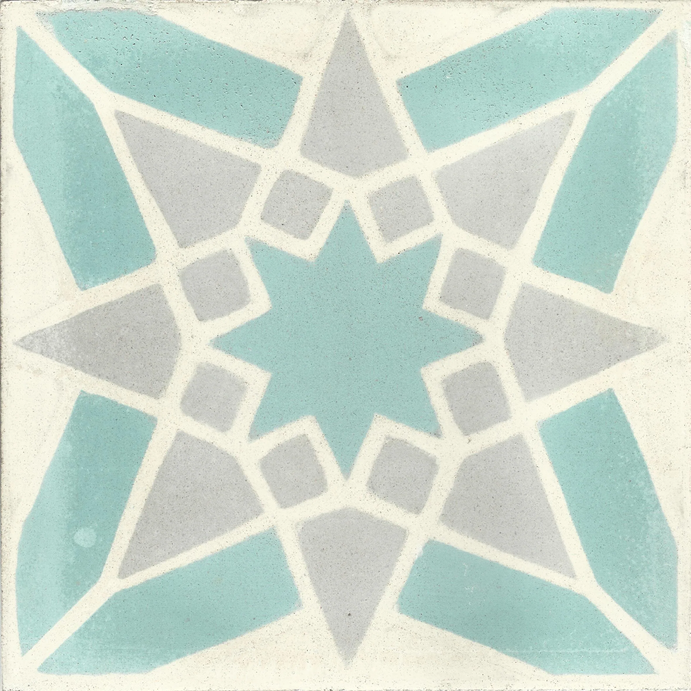 Midelt Leaf — Ivory — Handmade Moroccan Cement Tile