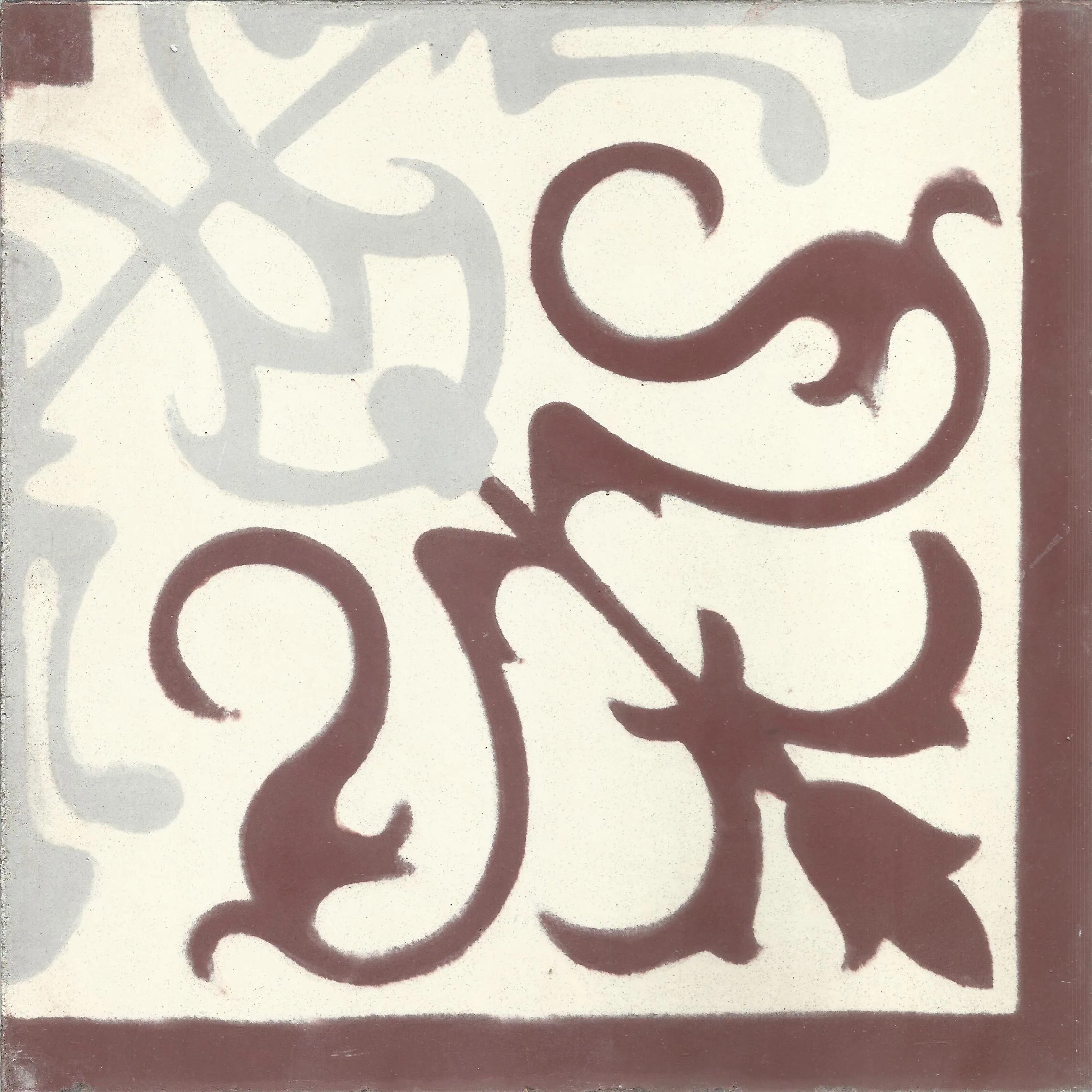 Court Imperial — Rose/Multicolor — Handmade Moroccan Cement Tile