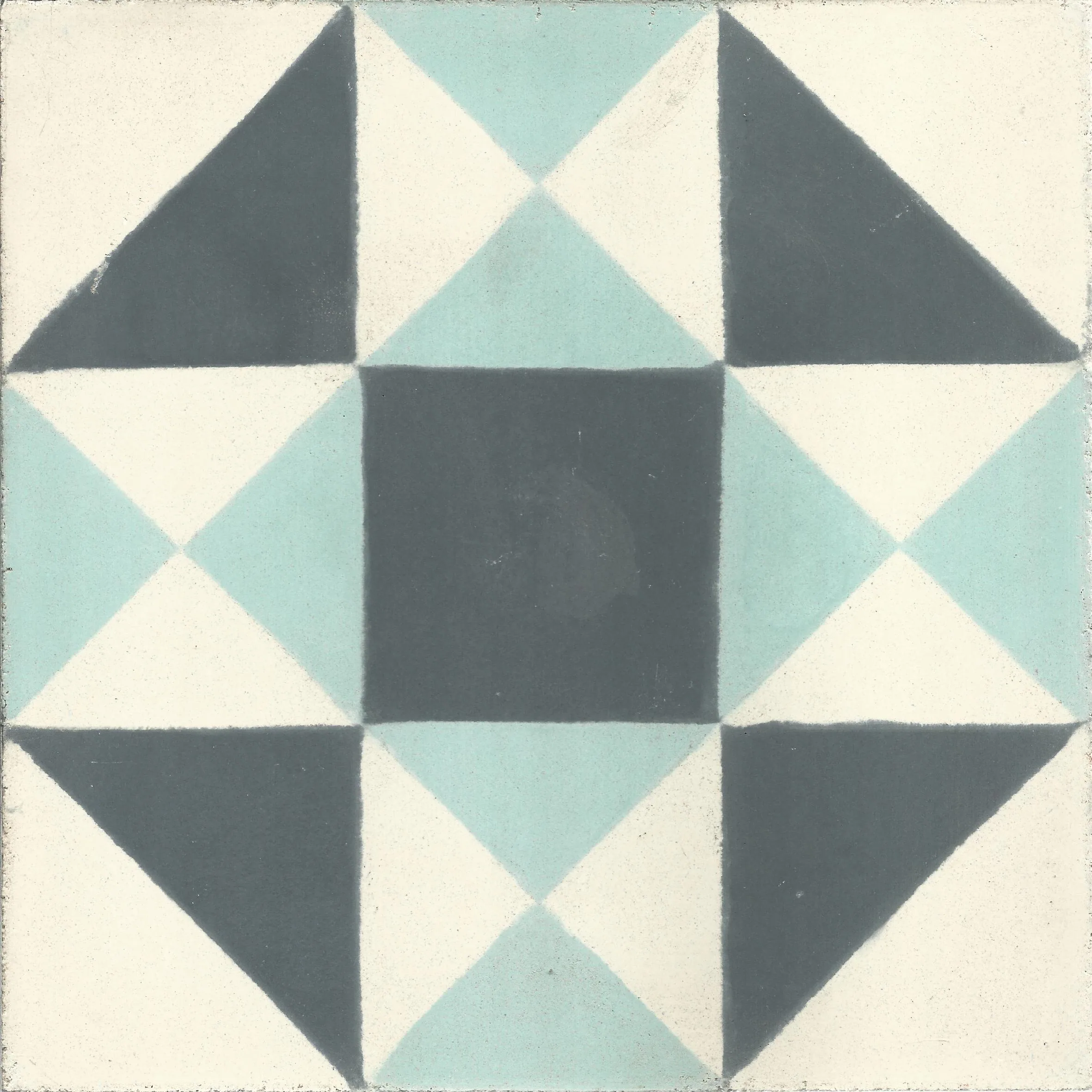 Casablanca Dot — Steel — Handmade Moroccan Cement Tile