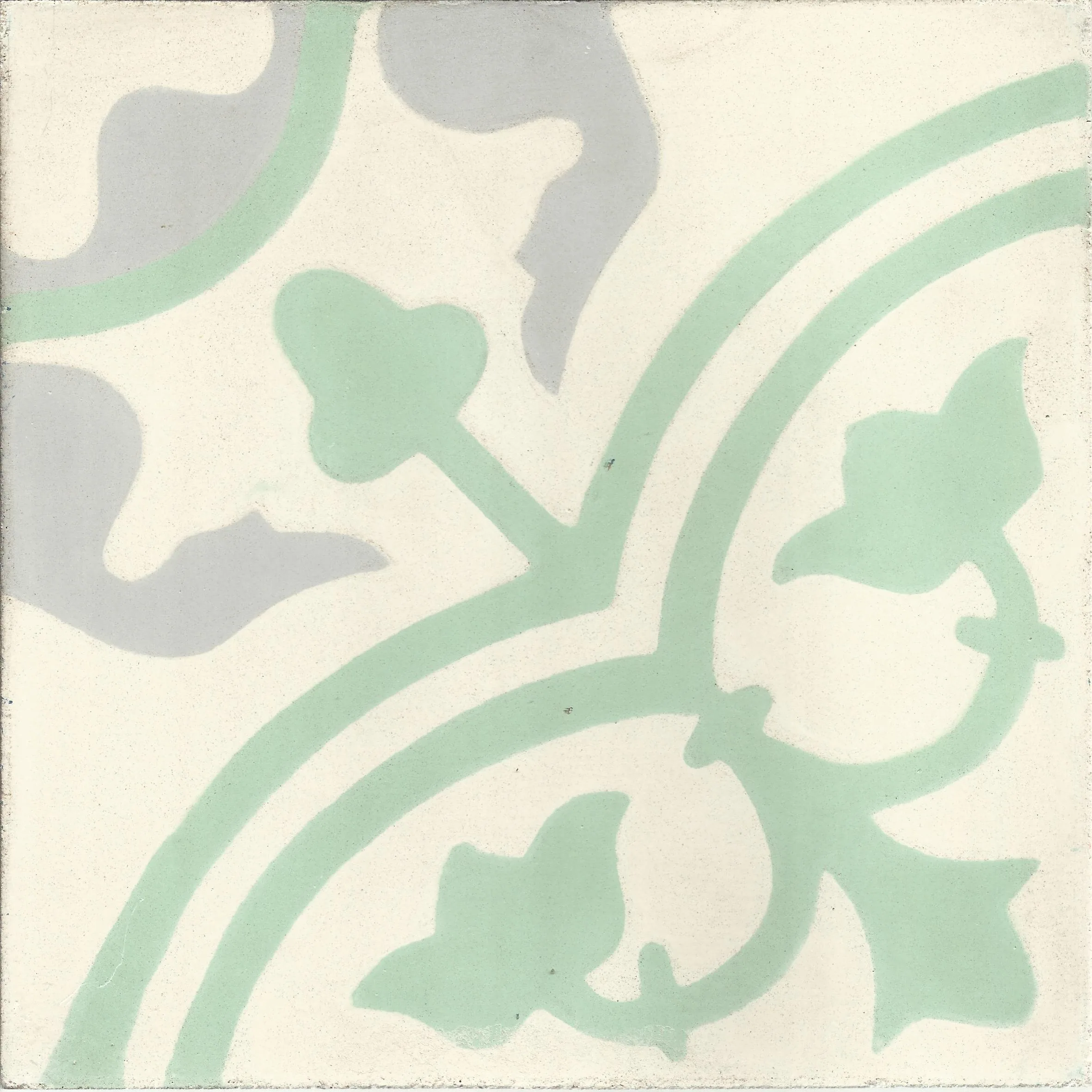 Ifrane Frost — Warm White — Handmade Moroccan Cement Tile
