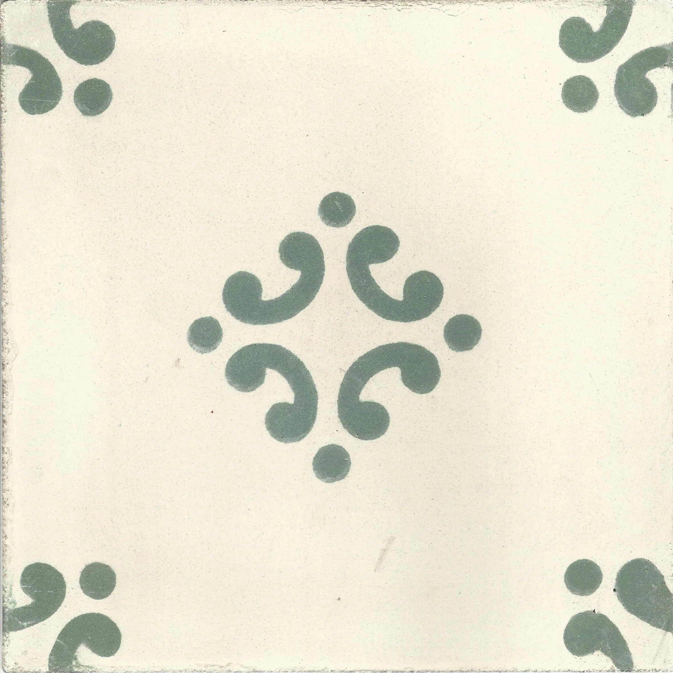 Azrou Pinwheel — Terracotta — Handmade Moroccan Cement Tile