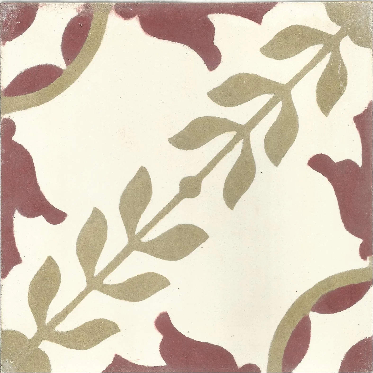 Sefrou Arabesque — Blue — Handmade Moroccan Cement Tile
