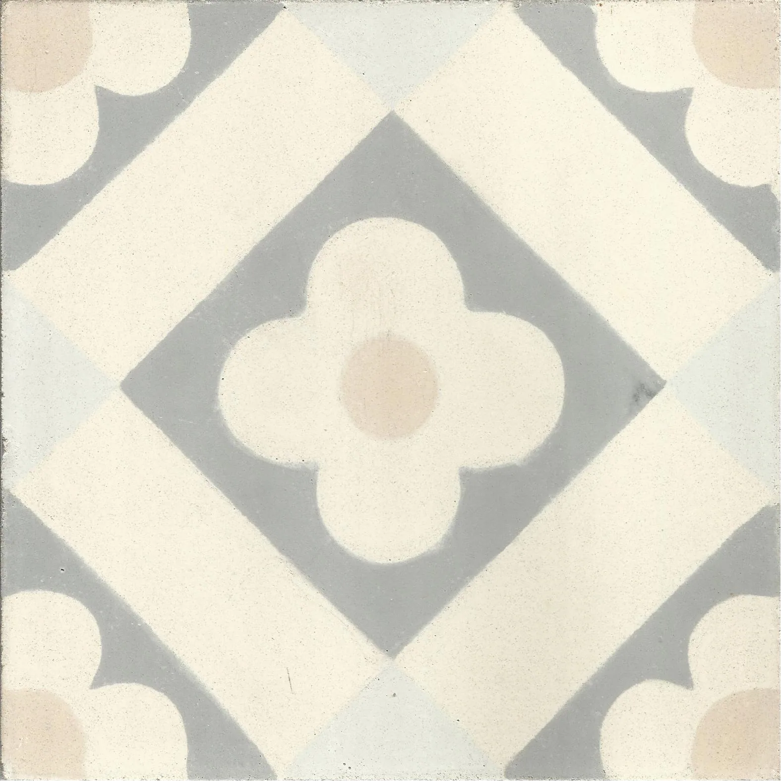 Taroudant Fleur — Earth — Handmade Moroccan Cement Tile
