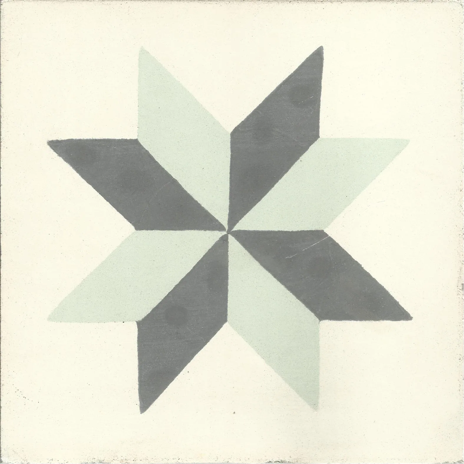 Tiznit Stripe — Ivory — Handmade Moroccan Cement Tile